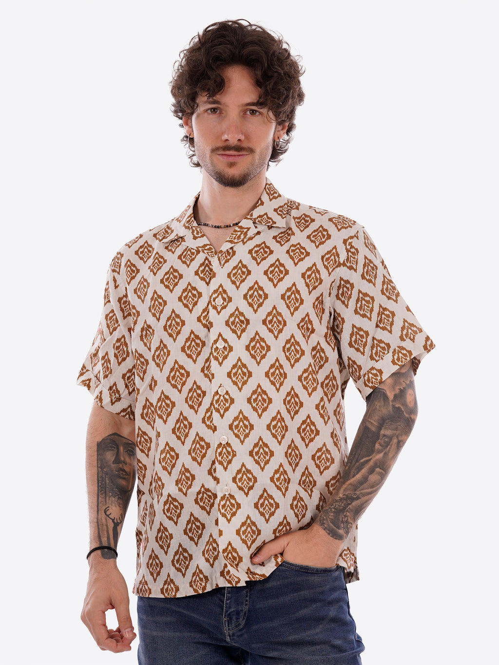Camicia GIANNI LUPO da Uomo - beige GL7839SAVORIO