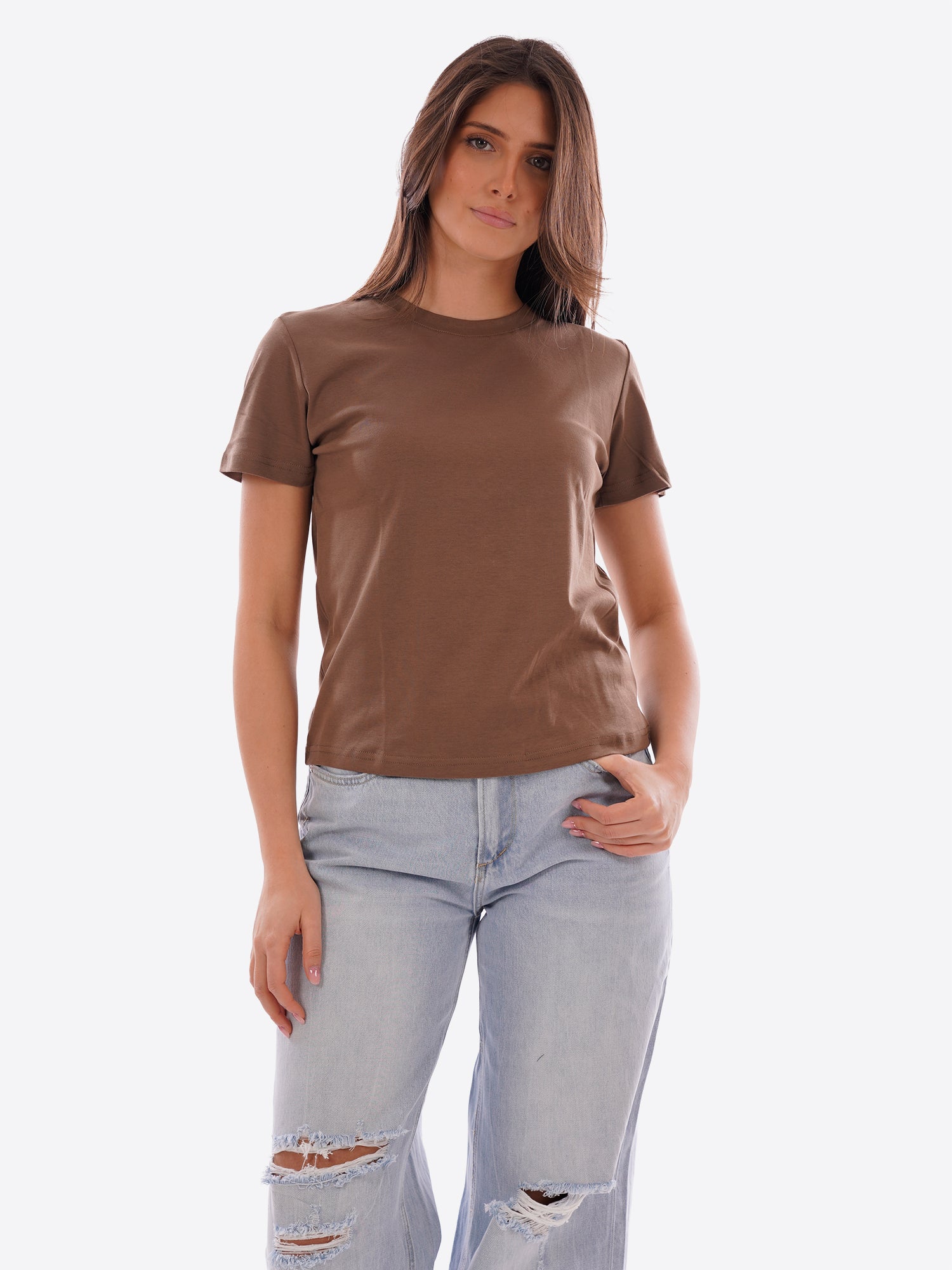 T-shirt GL FOR HER da Donna - GLD003QJBROWN