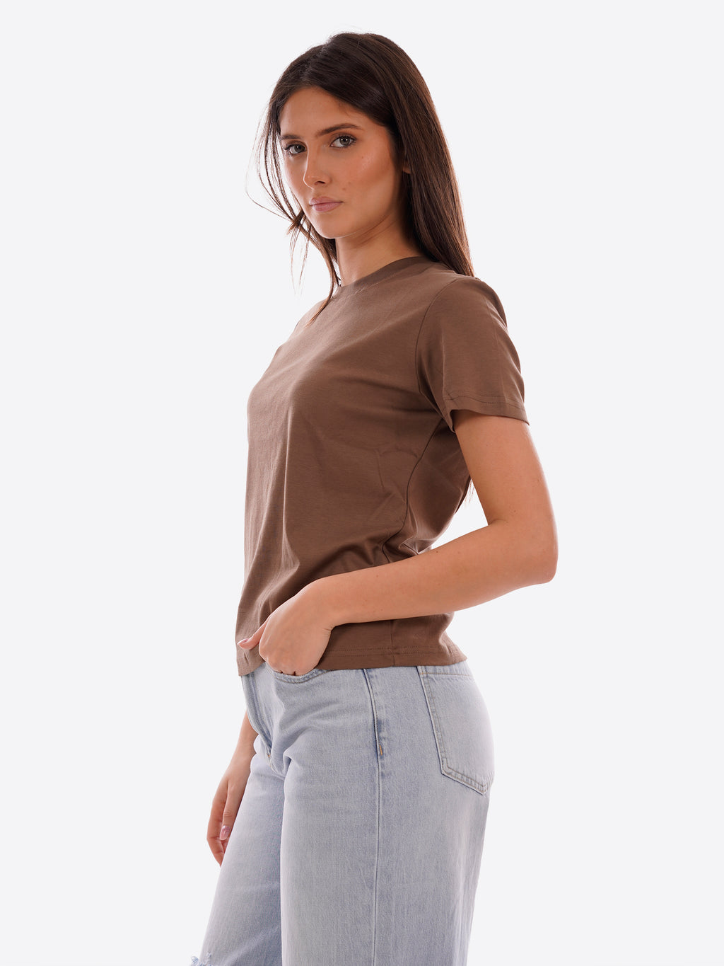 T-shirt GL FOR HER da Donna - GLD003QJBROWN