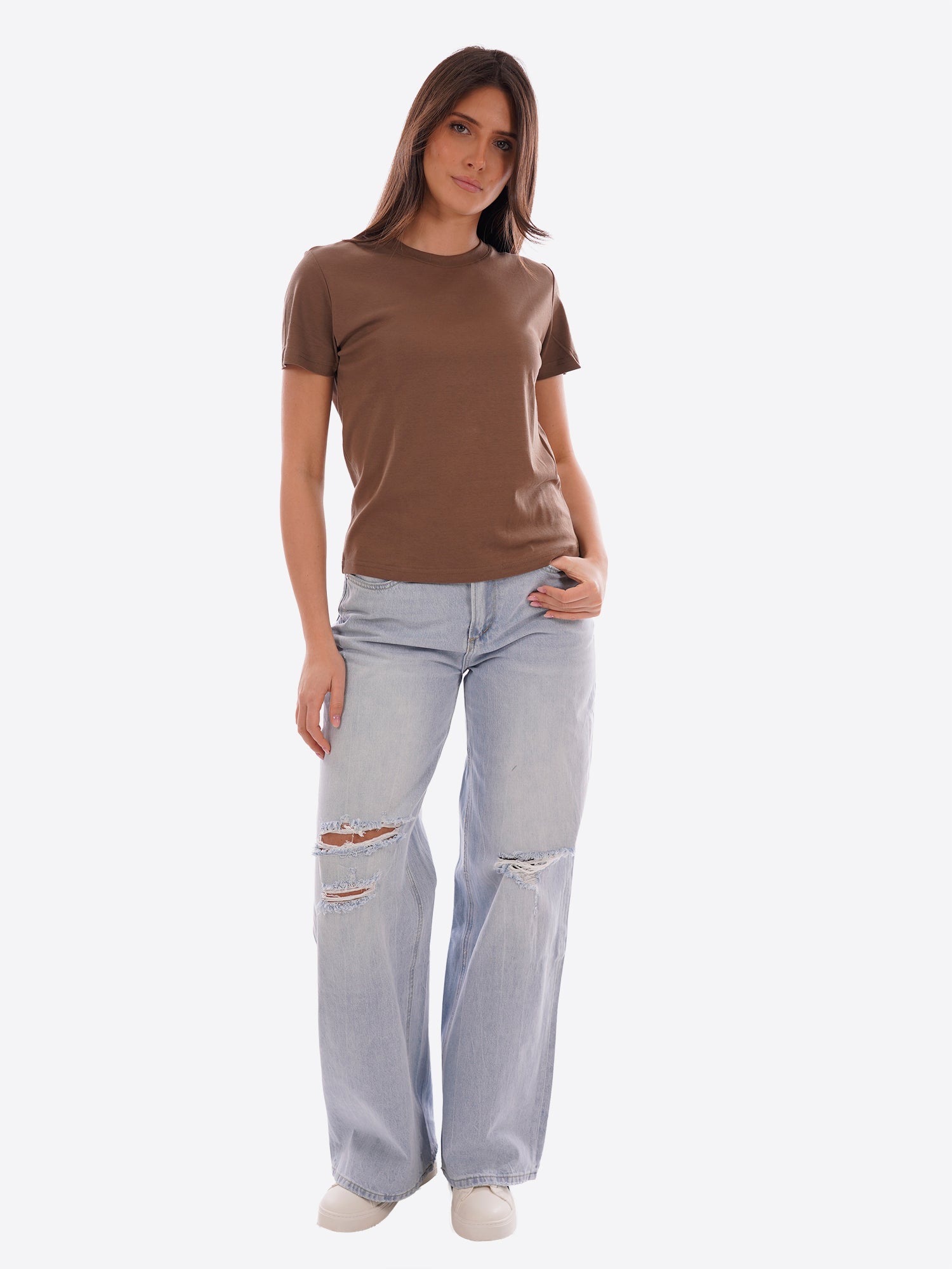 T-shirt GL FOR HER da Donna - GLD003QJBROWN