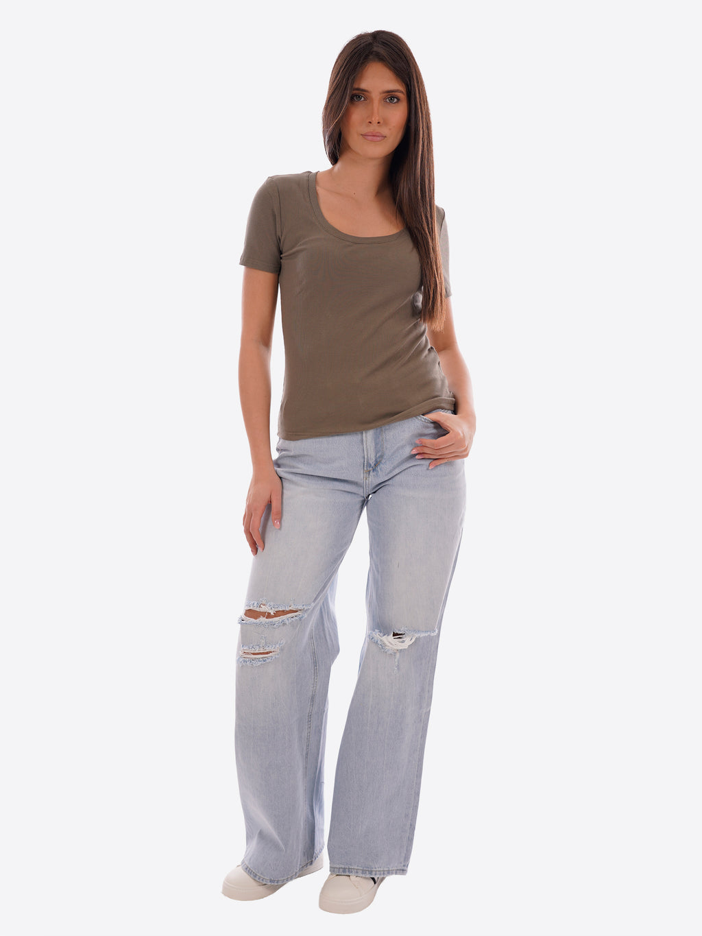 T-shirt GL FOR HER da Donna - verde GLD004QJARMY