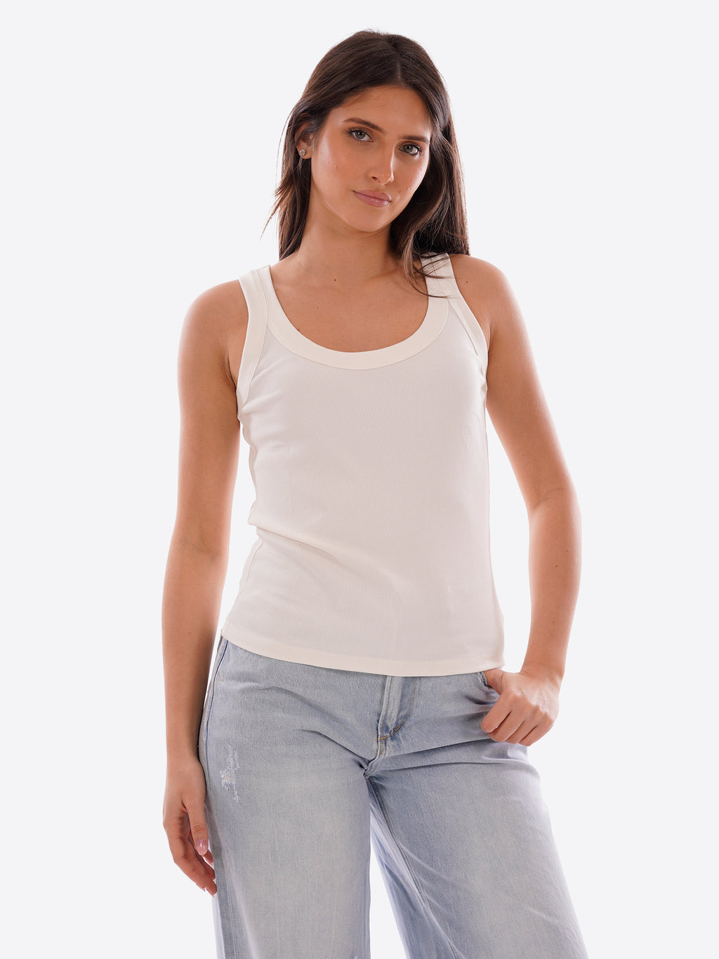 Canotta GL FOR HER da Donna - bianco GLD005QJWHT