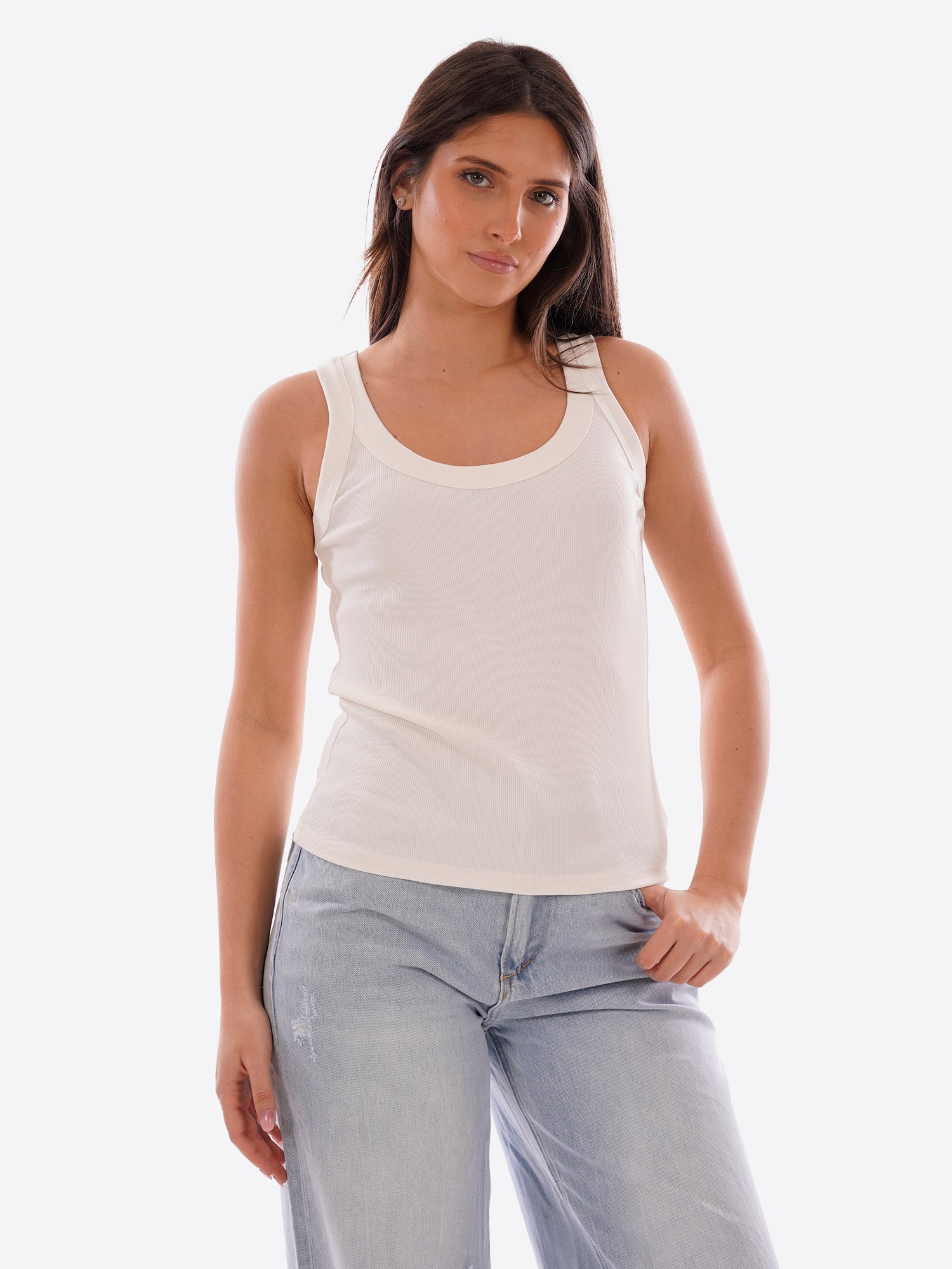 Canotta GL FOR HER da Donna - bianco GLD005QJWHT