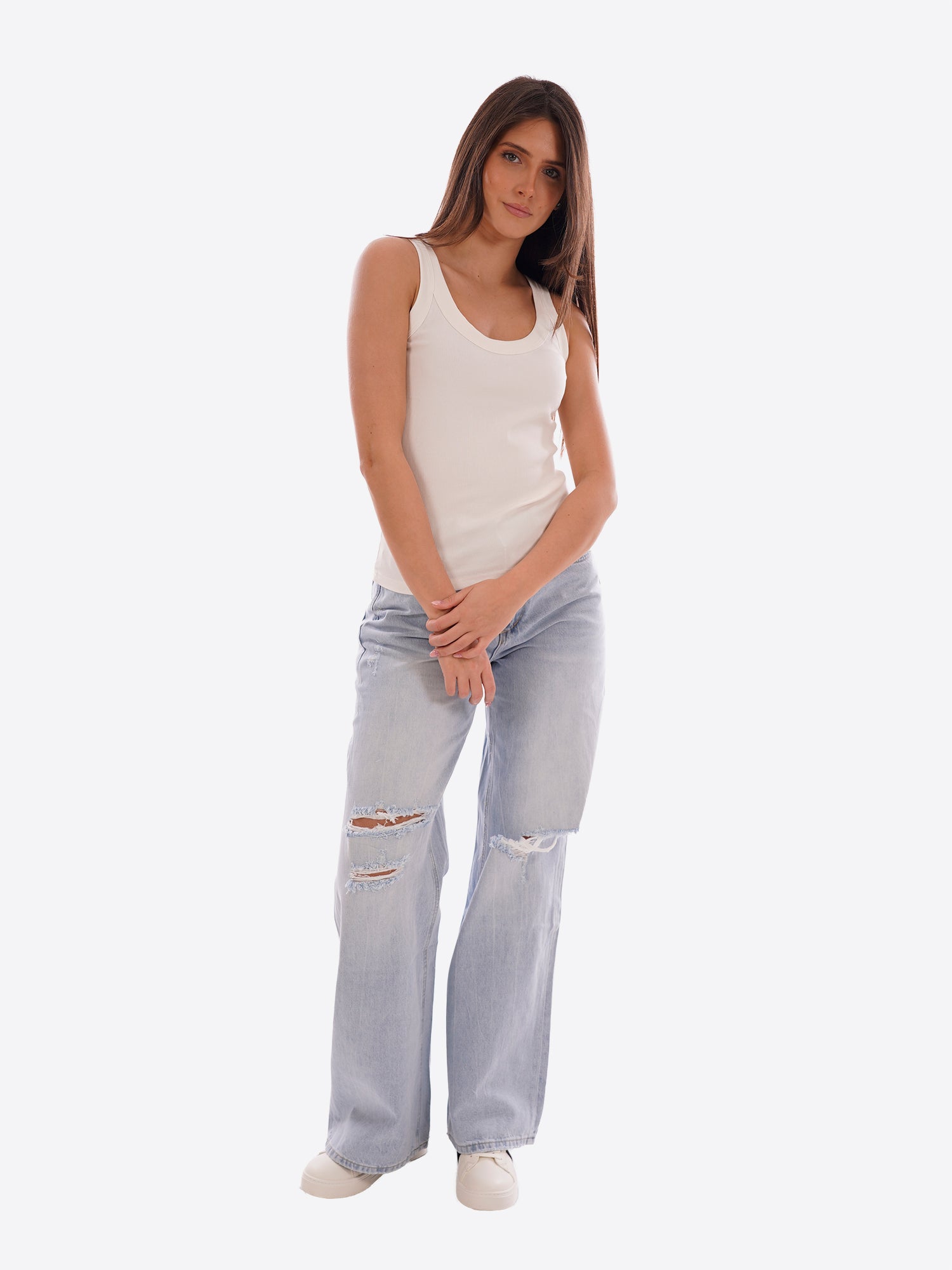 Canotta GL FOR HER da Donna - bianco GLD005QJWHT