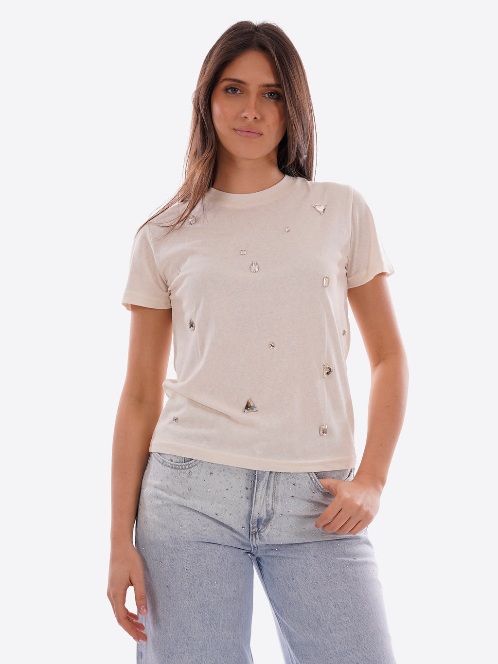 T-shirt GL FOR HER da Donna - beige GLD006QJBEIGE