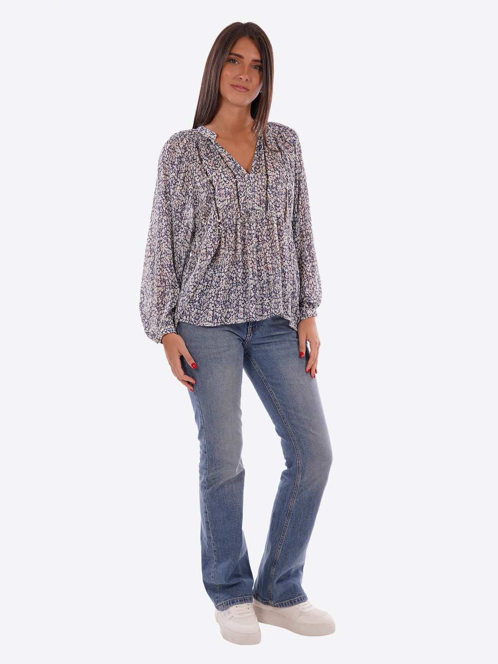 Blusa GL FOR HER da Donna - blu GLD202MGBLU
