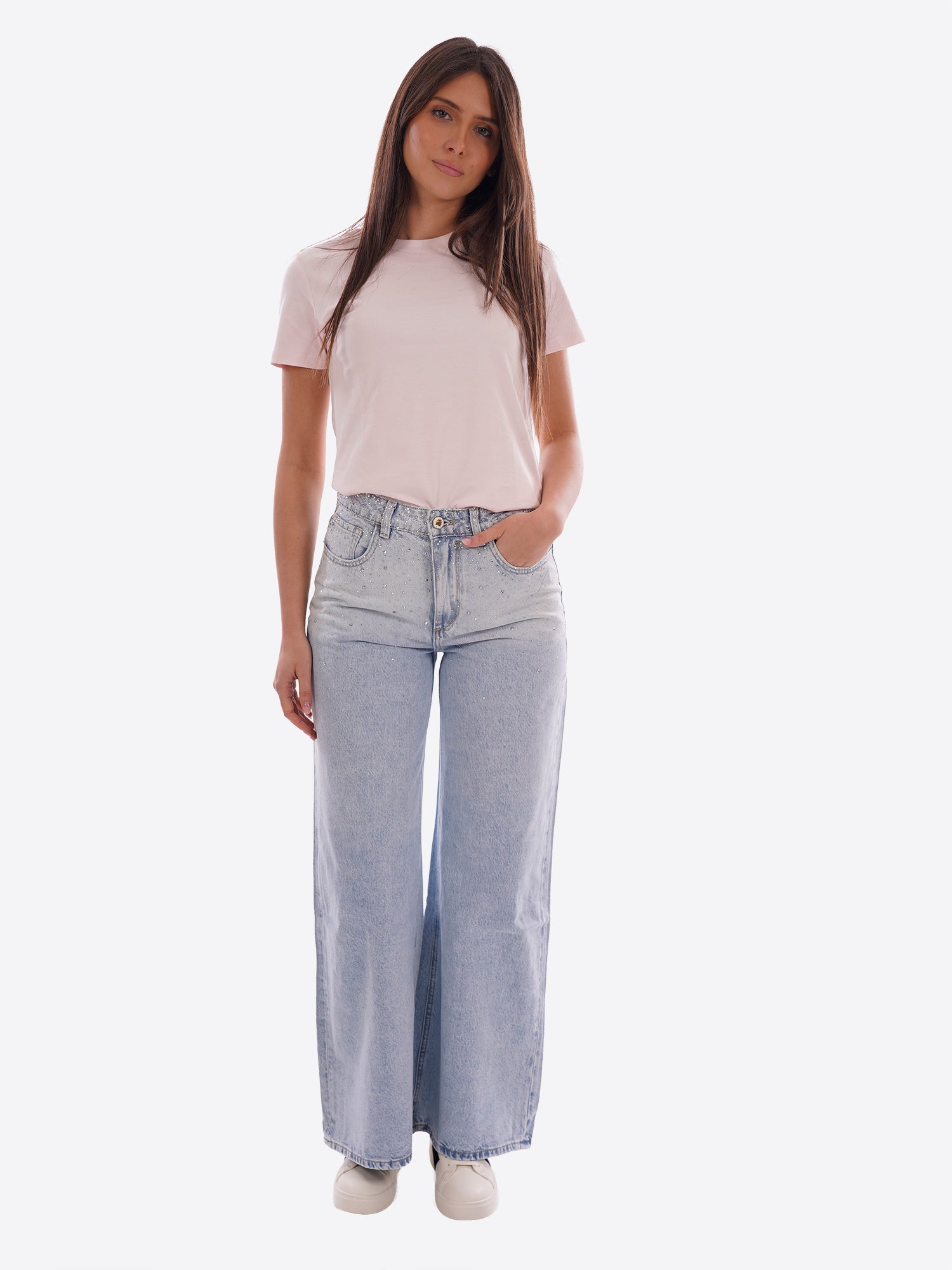 Pantalone Jeans GL FOR HER da Donna - blu GLD6010QLAVCHIARO