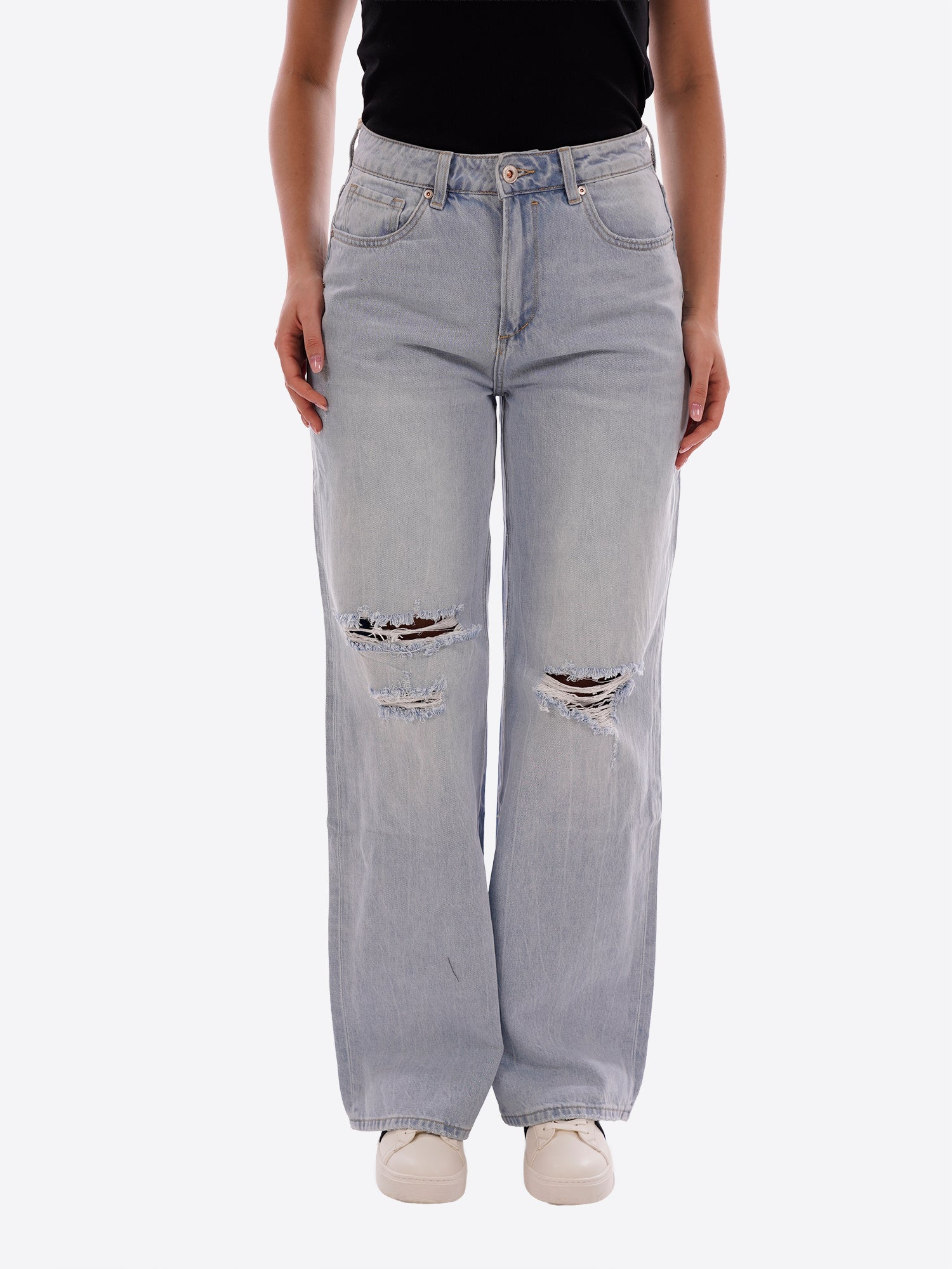 Pantalone Jeans GL FOR HER da Donna - blu GLD6022QBLK