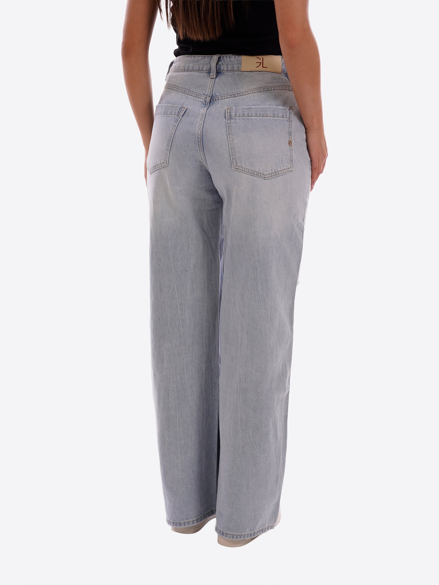 Pantalone Jeans GL FOR HER da Donna - blu GLD6022QBLK