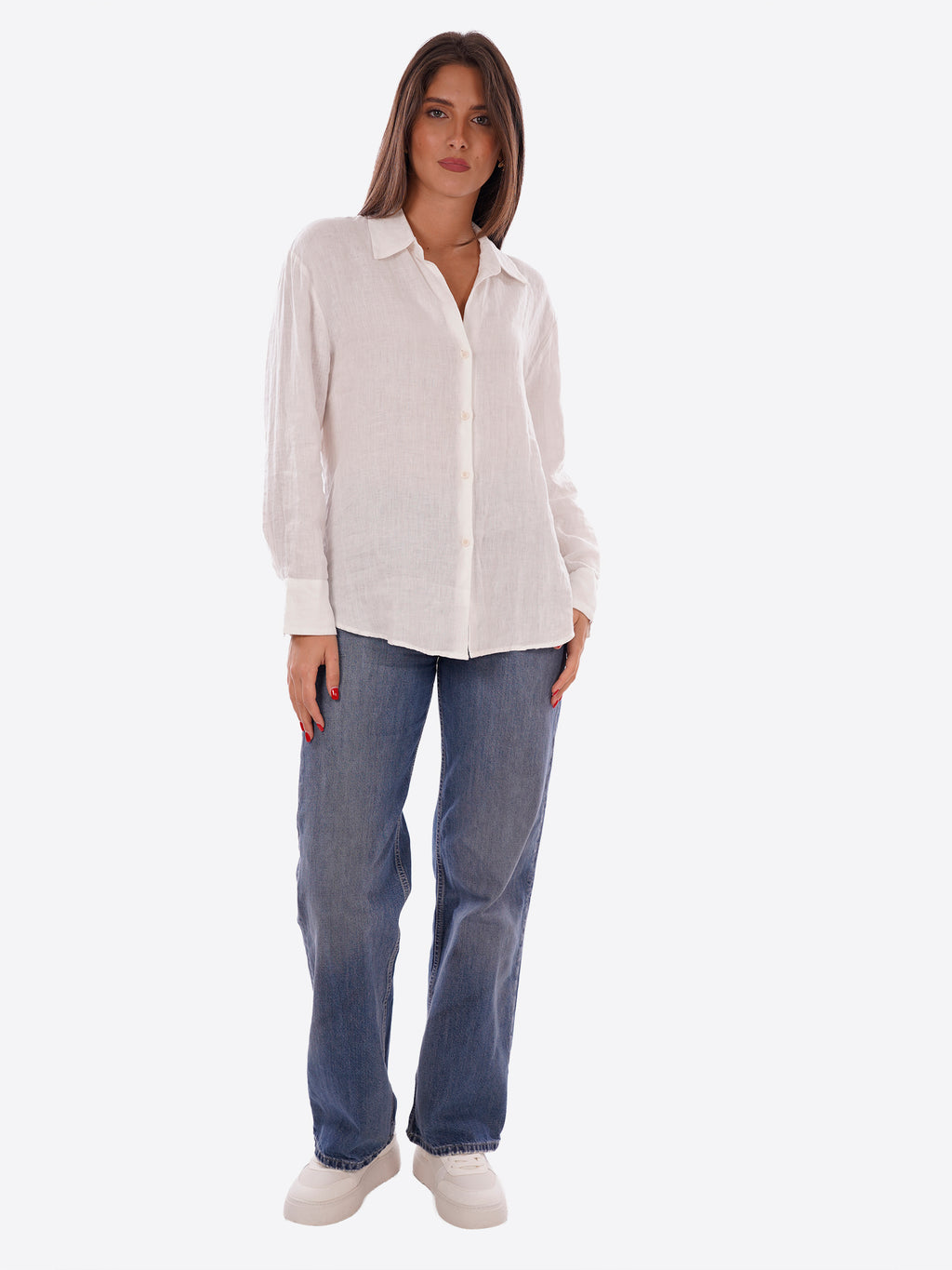 Camicia GL FOR HER da Donna - bianco GLD7003ZYWHT