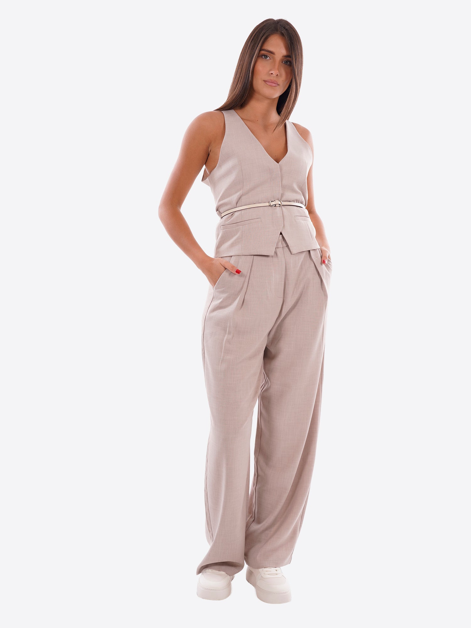 Pantalone GL FOR HER da Donna - beige GLD7019ZYBEIGE