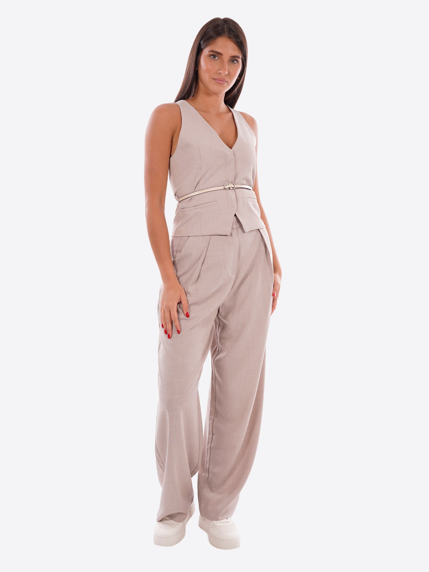 Gilet GL FOR HER da Donna - beige GLD7020ZYBEIGE
