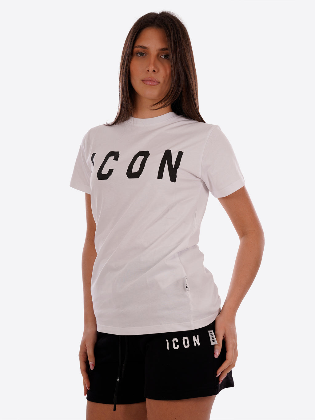T-shirt ICON da Donna - bianco IDT001BIANCONERO