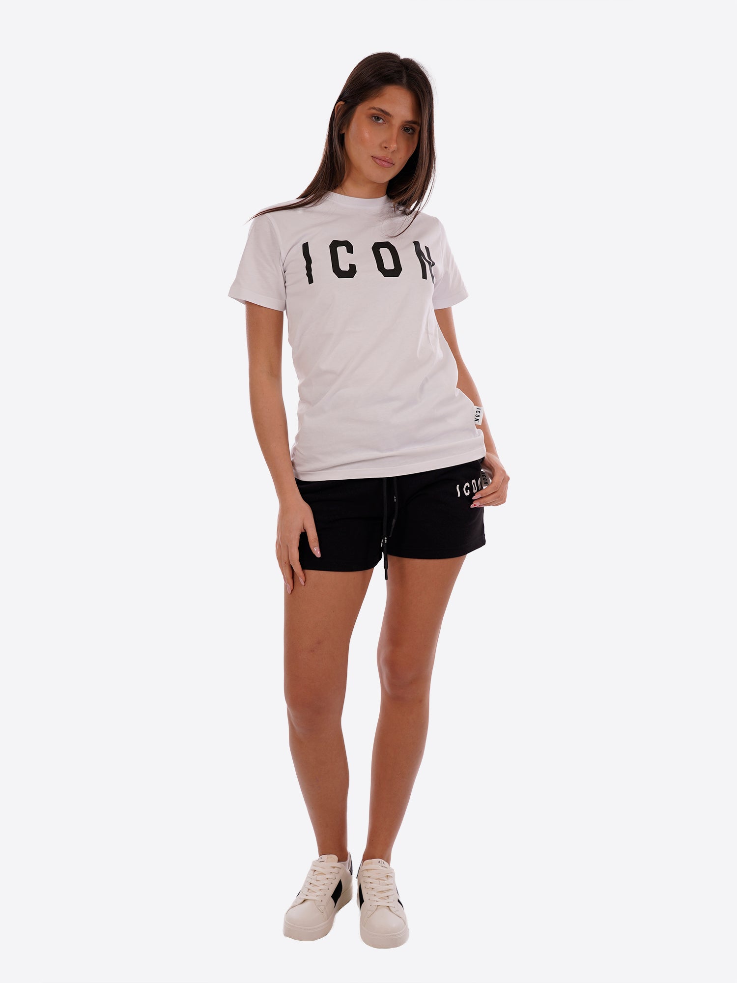 T-shirt ICON da Donna - bianco IDT001BIANCONERO