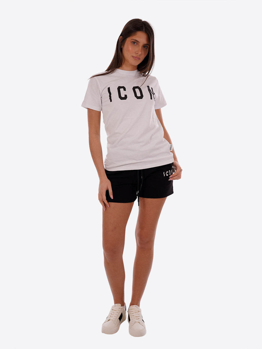 T-shirt ICON da Donna - bianco IDT001BIANCONERO