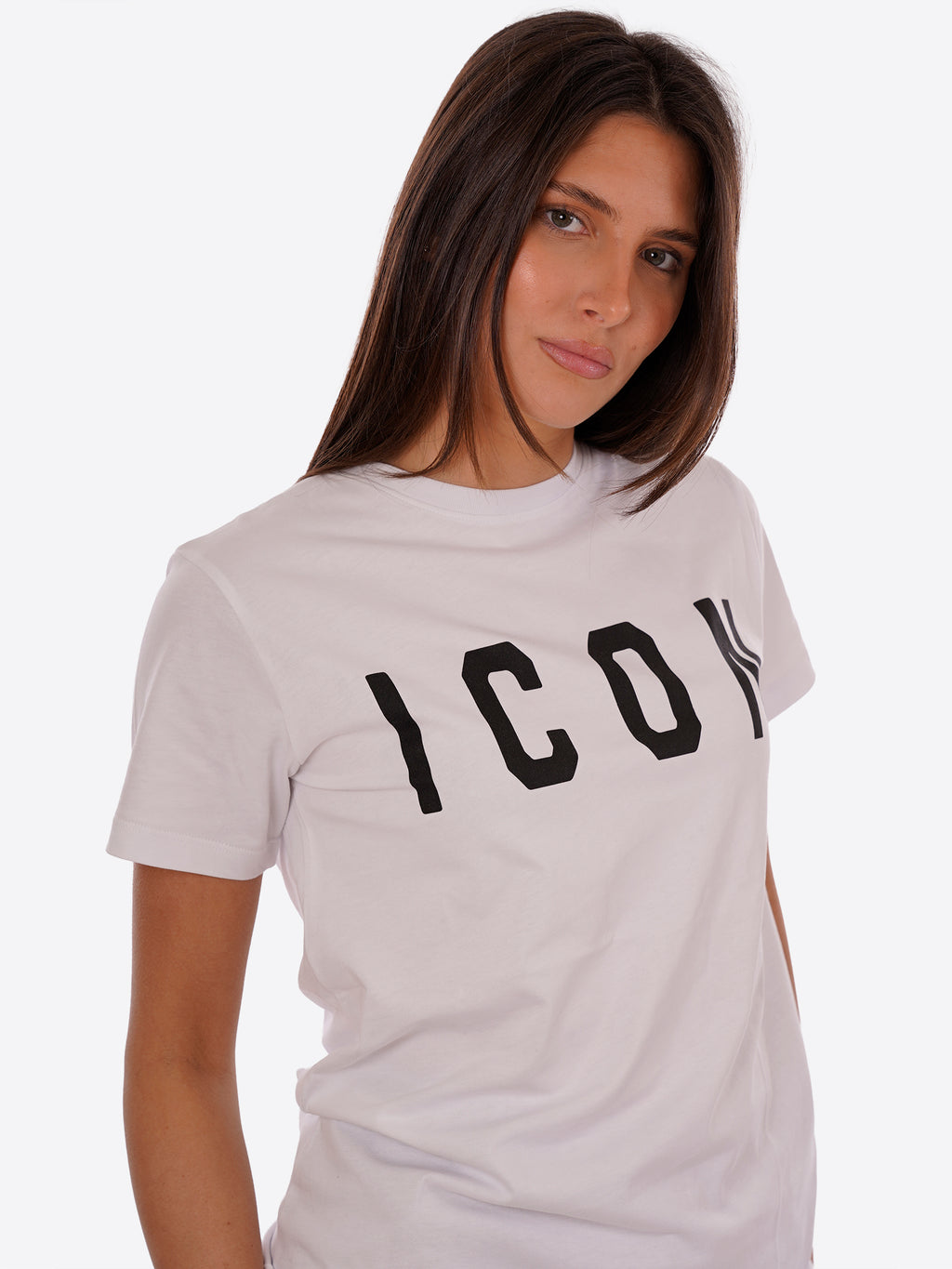 T-shirt ICON da Donna - bianco IDT001BIANCONERO