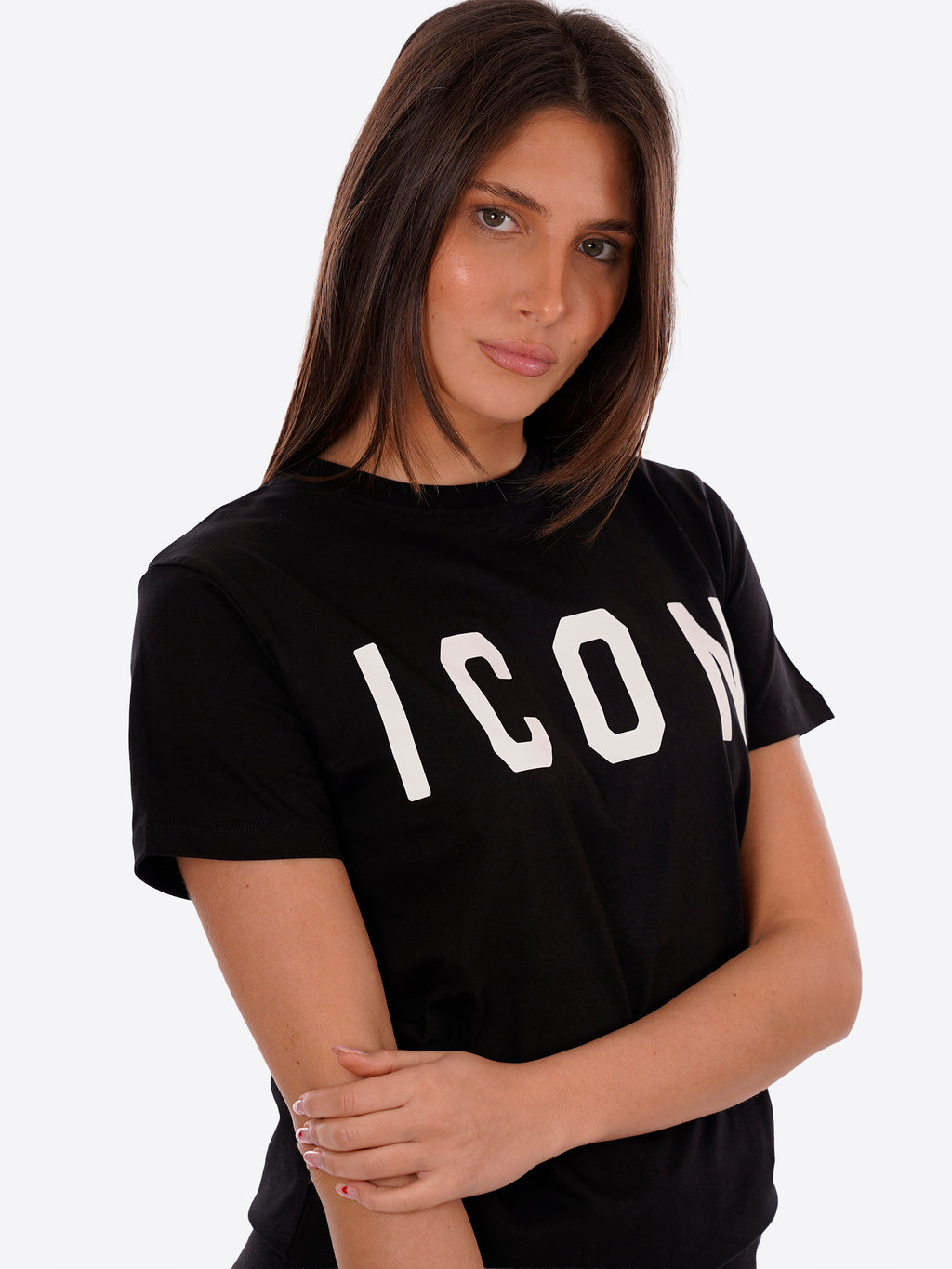 T-shirt ICON da Donna - nero IDT001NEROBIANCO