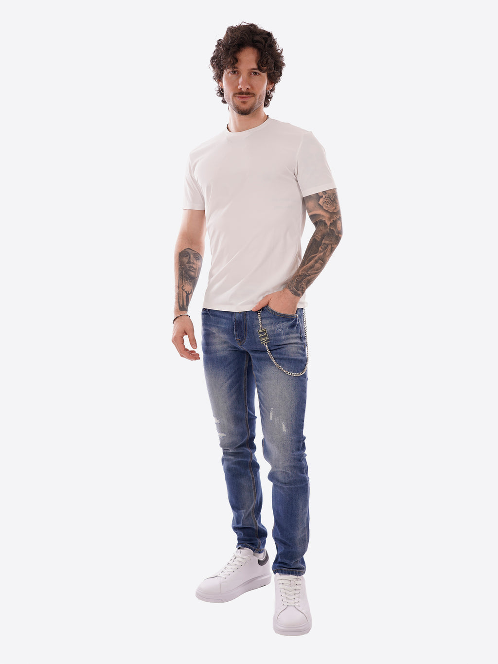 Pantalone Jeans ICON da Uomo - blu IUD010DARK BLUE