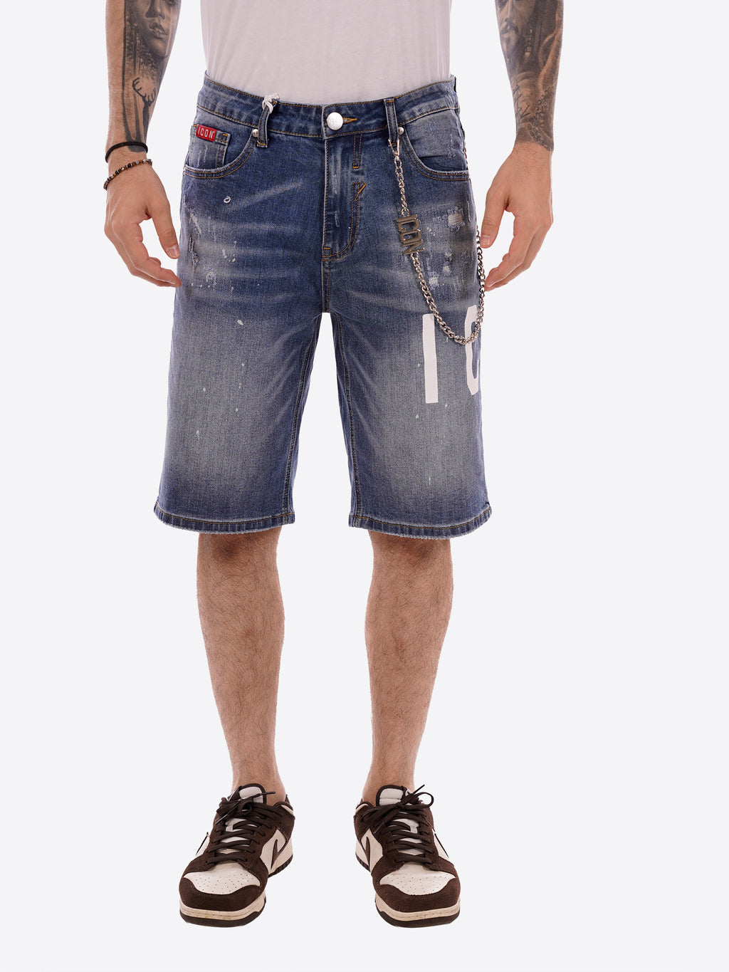 Bermuda jeans ICON da Uomo - blu IUD018BLU MEDIO