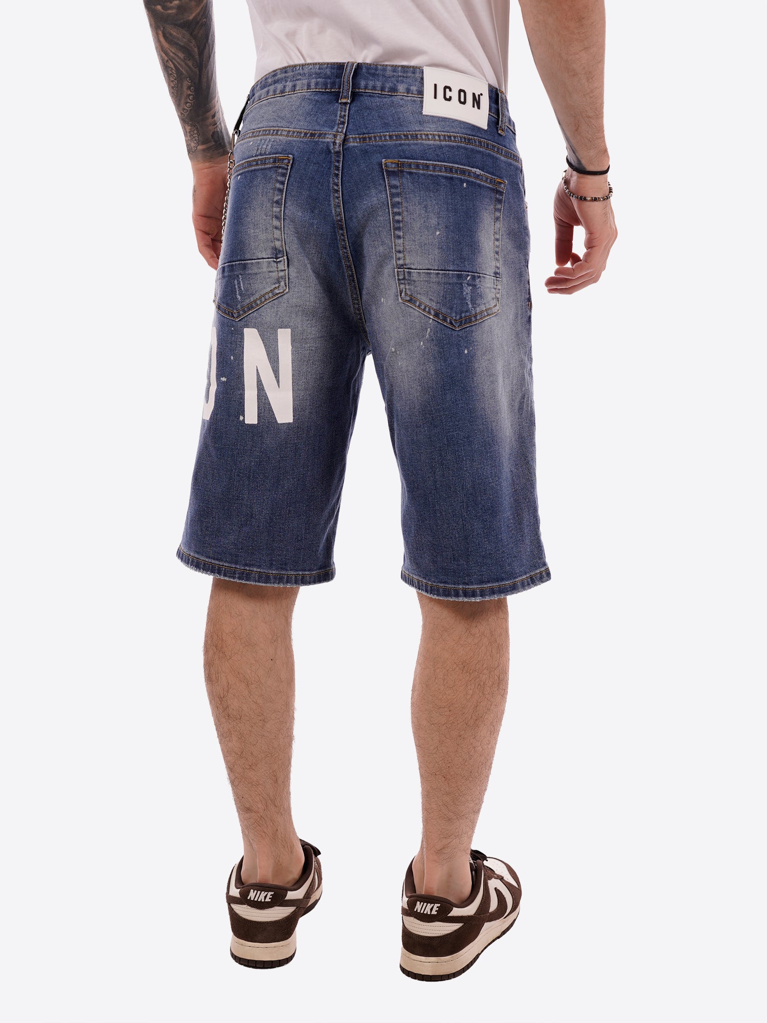 Bermuda jeans ICON da Uomo - blu IUD018BLU MEDIO