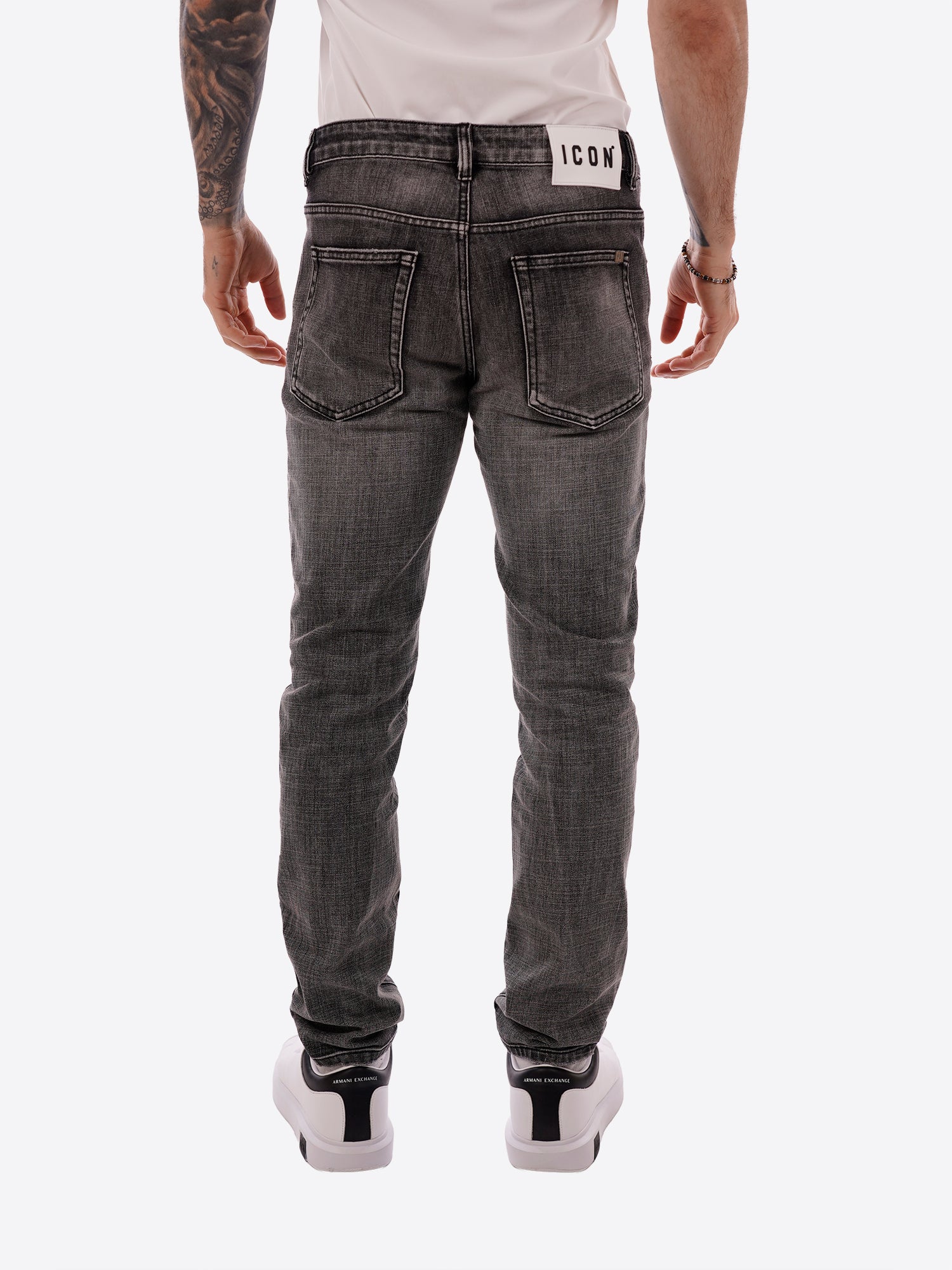 Pantalone Jeans ICON da Uomo - grigio IUPRED003GREY