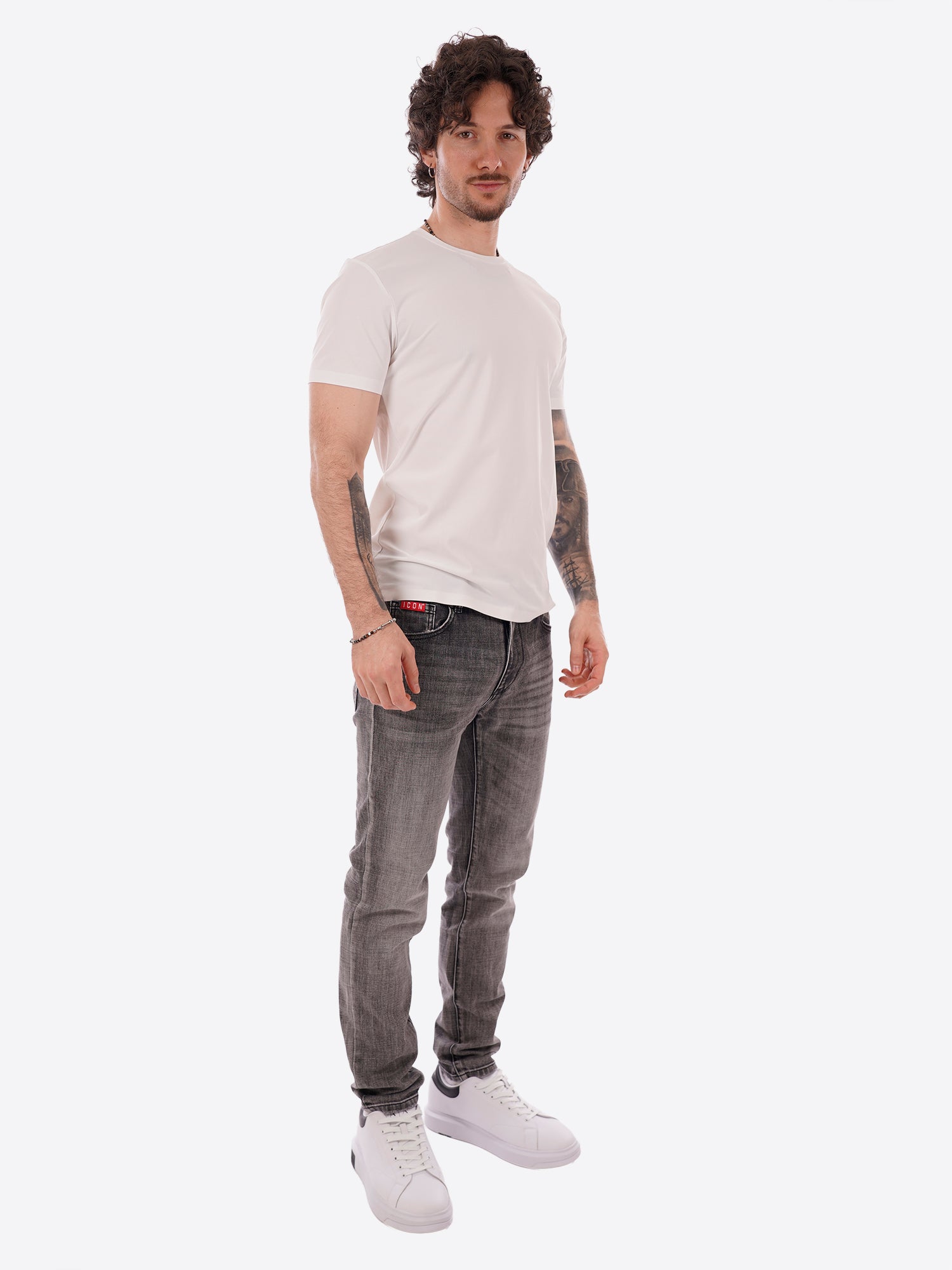 Pantalone Jeans ICON da Uomo - grigio IUPRED003GREY