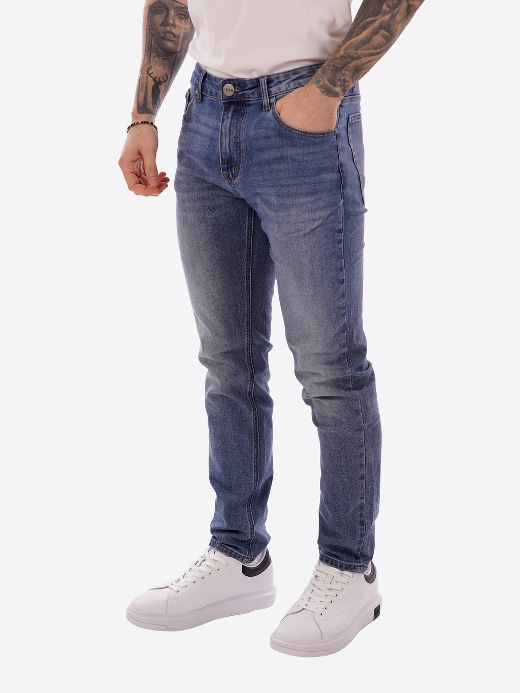 Pantalone Jeans ICON da Uomo - IUPRED005DENIM