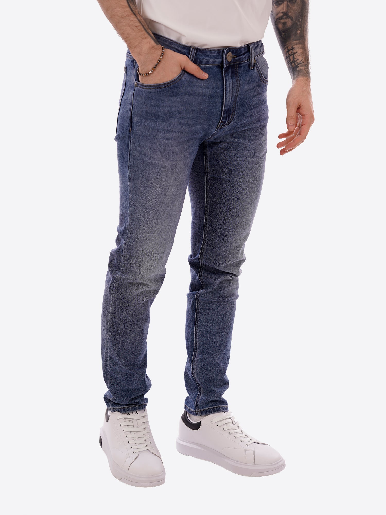 Pantalone Jeans ICON da Uomo - IUPRED005DENIM