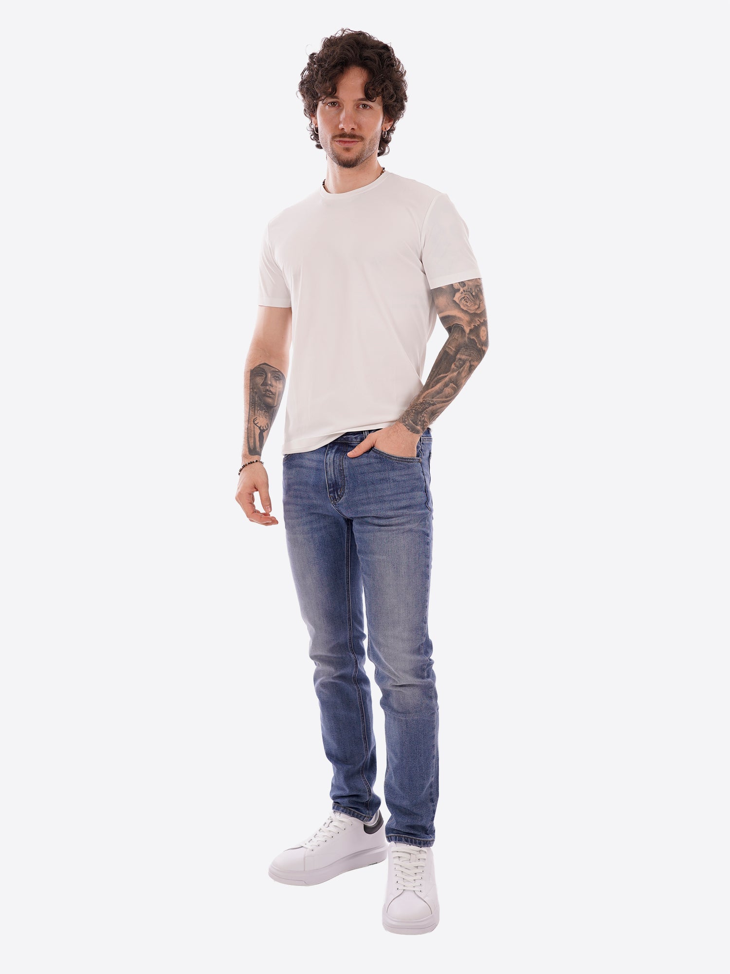 Pantalone Jeans ICON da Uomo - IUPRED005DENIM
