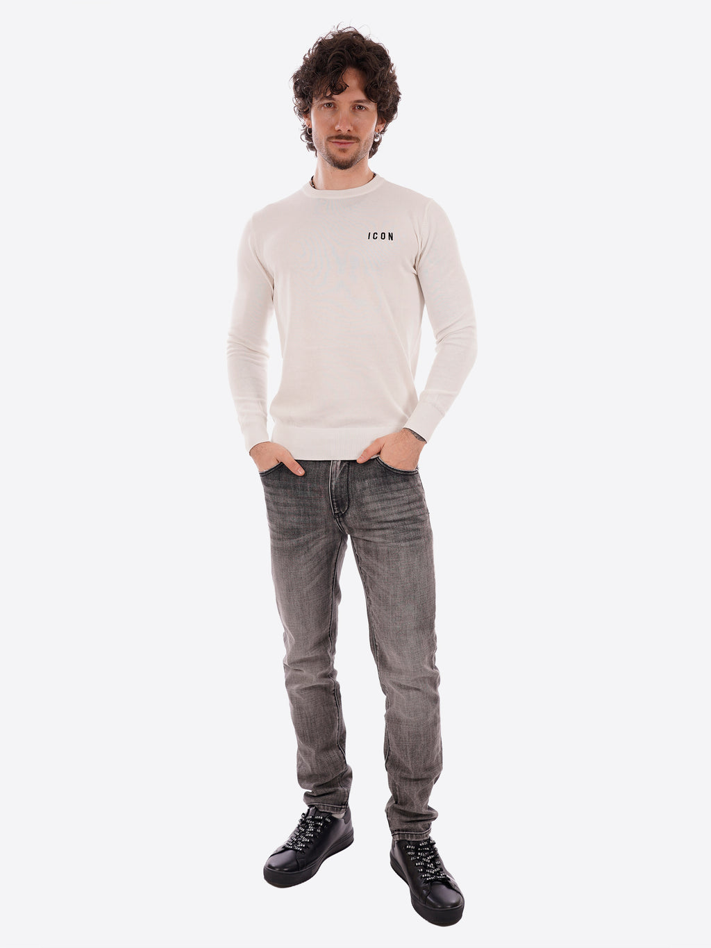 Maglia ICON da Uomo - bianco IUPREM001BIANCO
