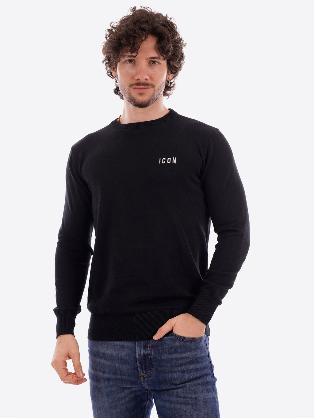 Maglia ICON da Uomo - nero IUPREM001BLK
