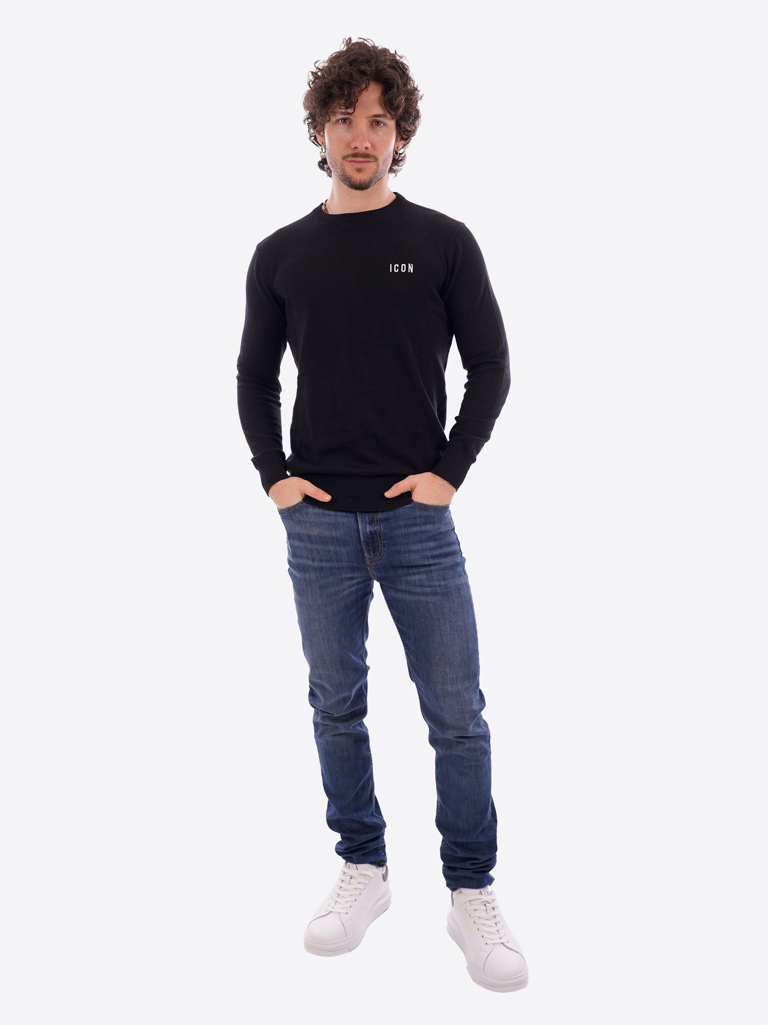 Maglia ICON da Uomo - nero IUPREM001BLK