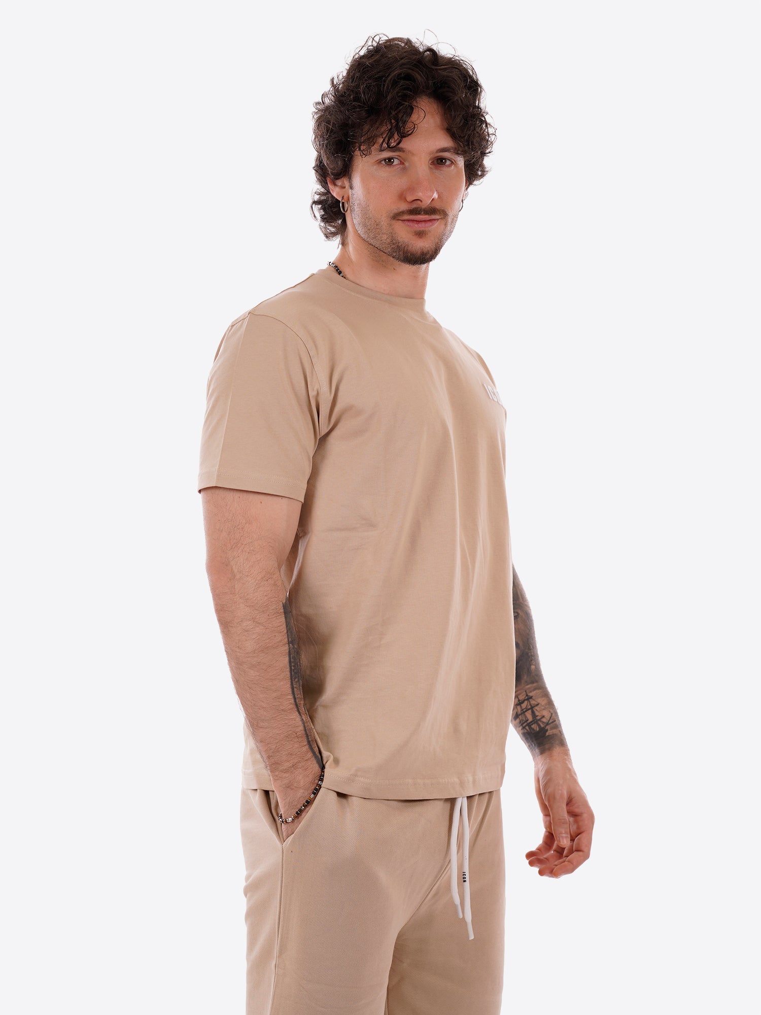 T-shirt ICON da Uomo - beige IUPRET001AVORIO