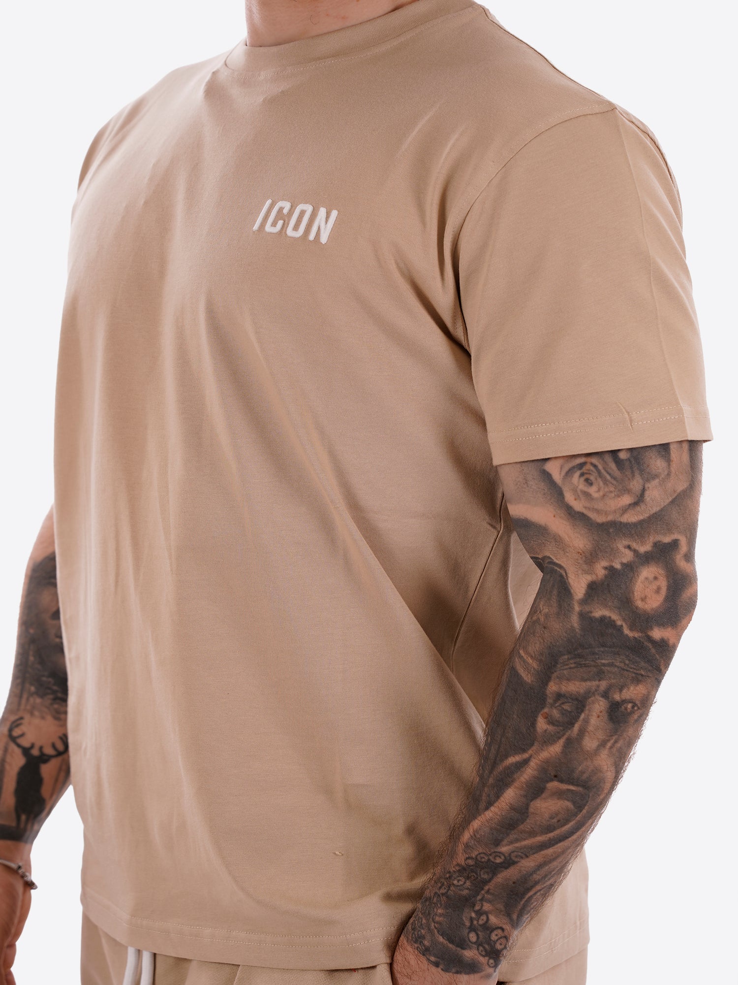 T-shirt ICON da Uomo - beige IUPRET001AVORIO