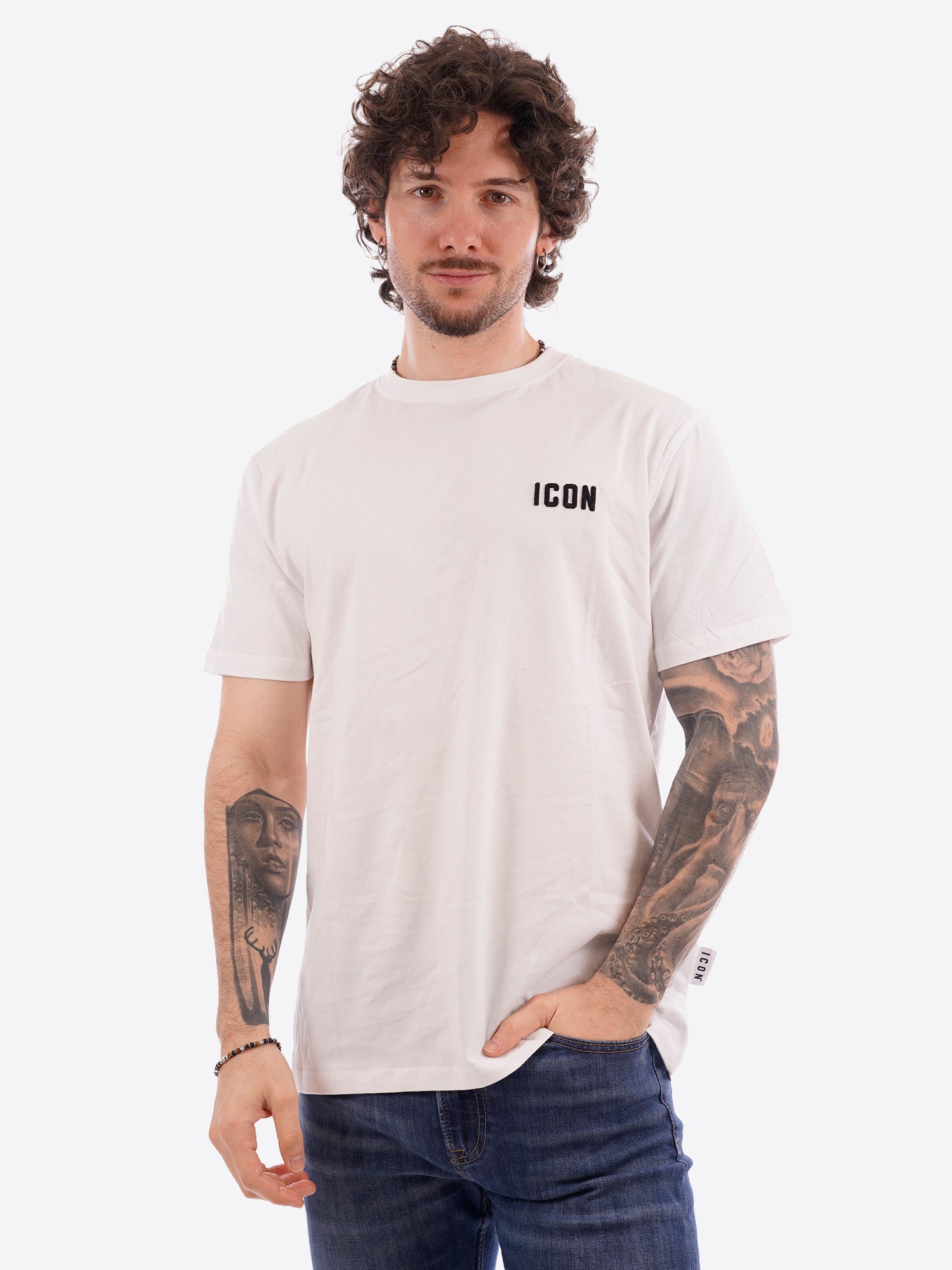 T-shirt ICON da Uomo - bianco IUPRET001BIANCO