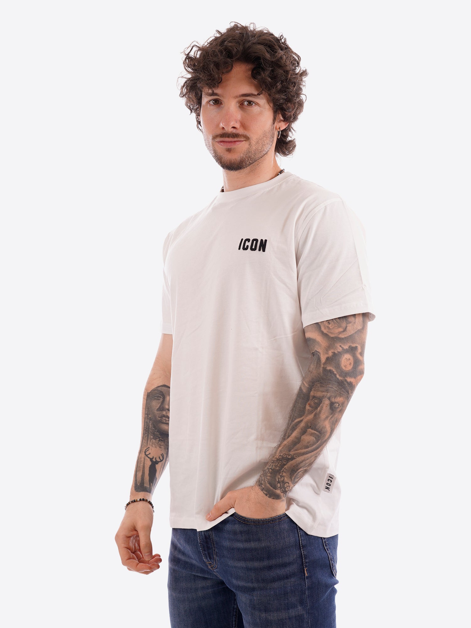 T-shirt ICON da Uomo - bianco IUPRET001BIANCO