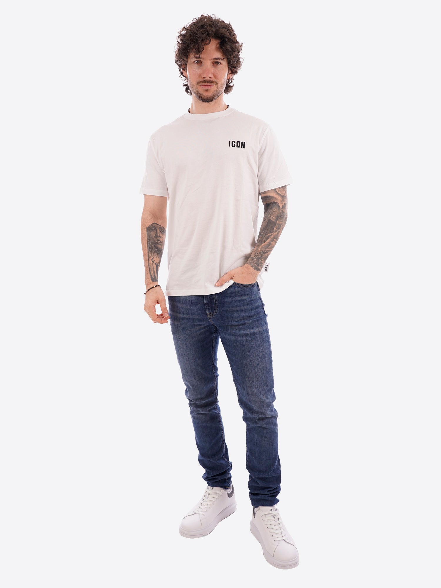 T-shirt ICON da Uomo - bianco IUPRET001BIANCO
