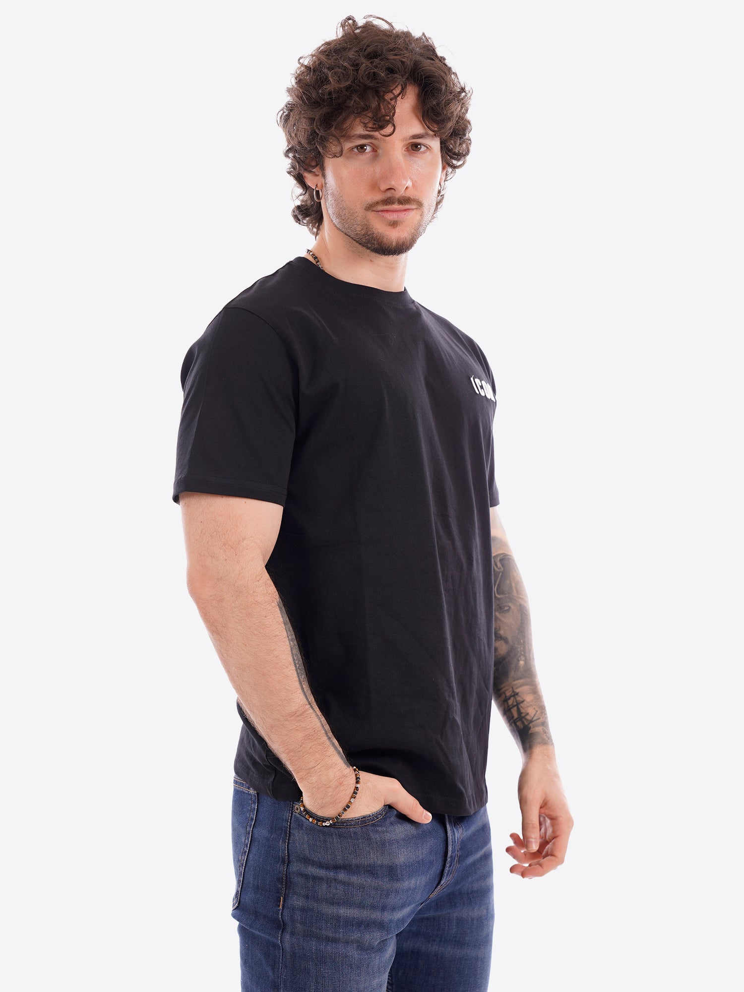 T-shirt ICON da Uomo - nero IUPRET001BLK