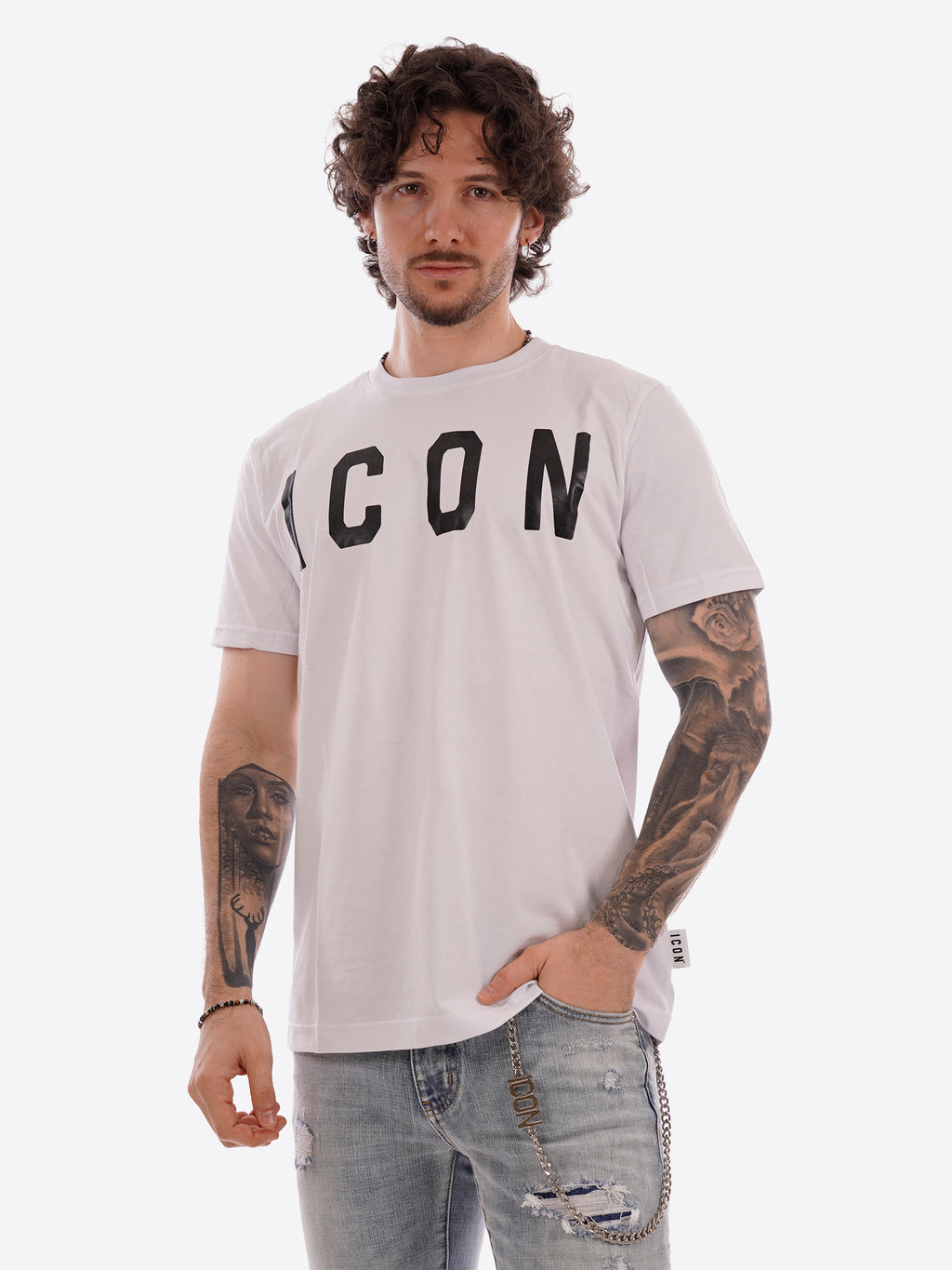 T-shirt ICON da Uomo - bianco IUT001BIANCO