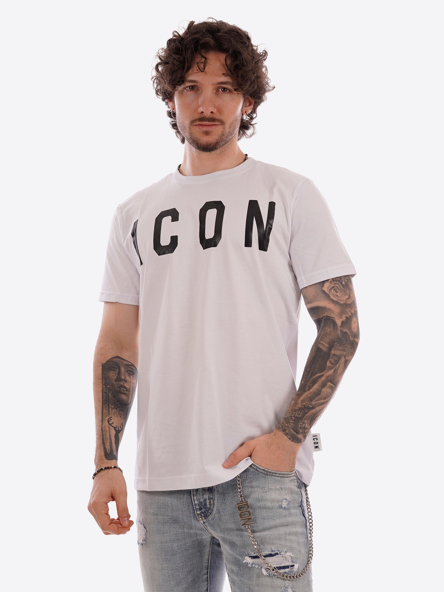 T-shirt ICON da Uomo - bianco IUT001BIANCO