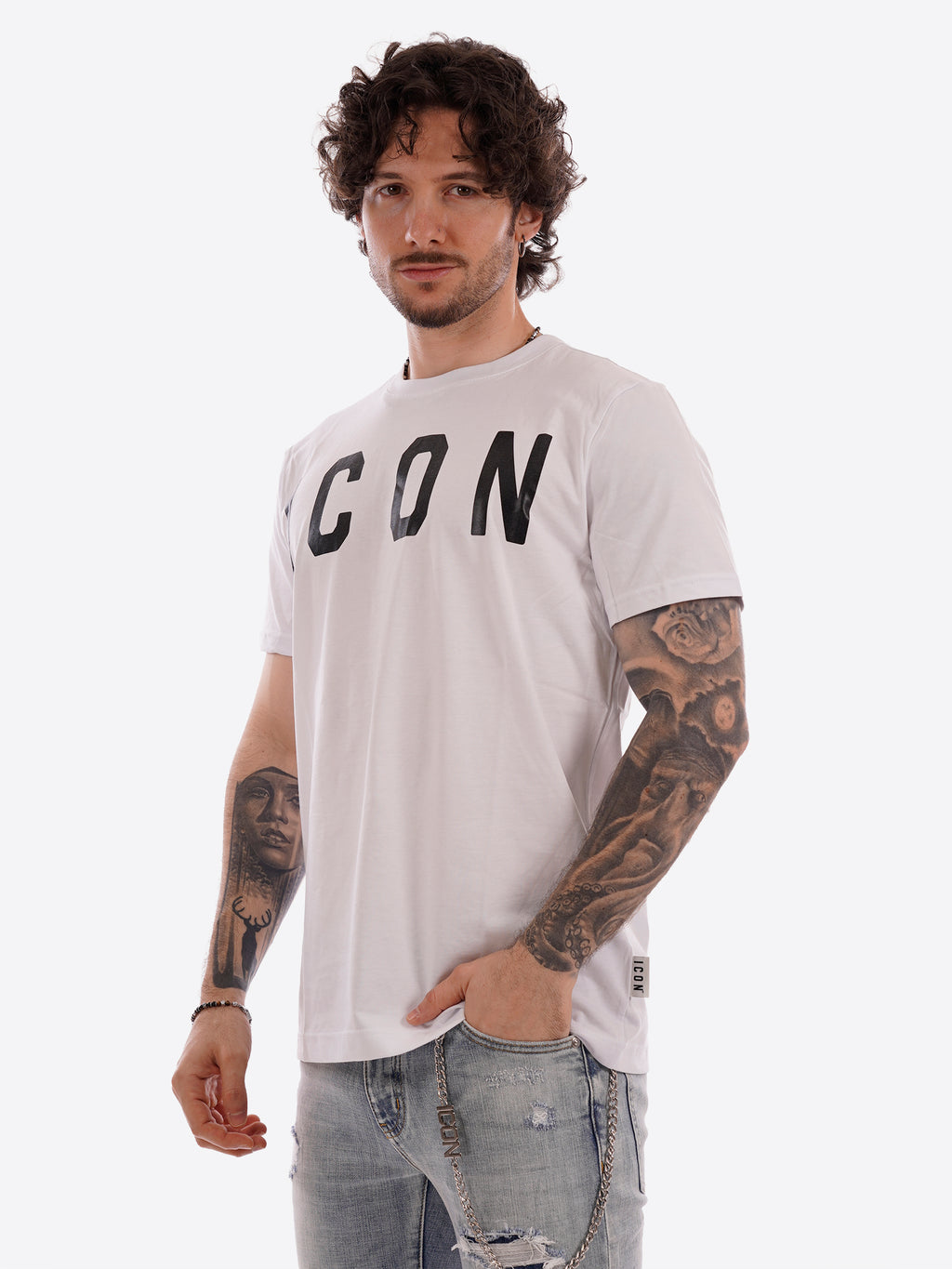 T-shirt ICON da Uomo - bianco IUT001BIANCO