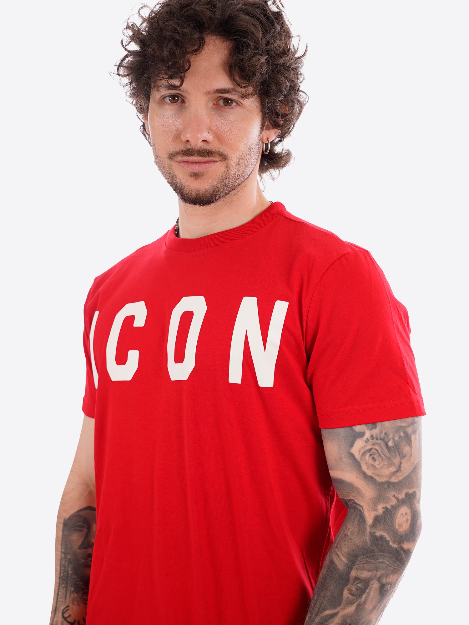 T-shirt ICON da Uomo - rosso IUT001ROSSO