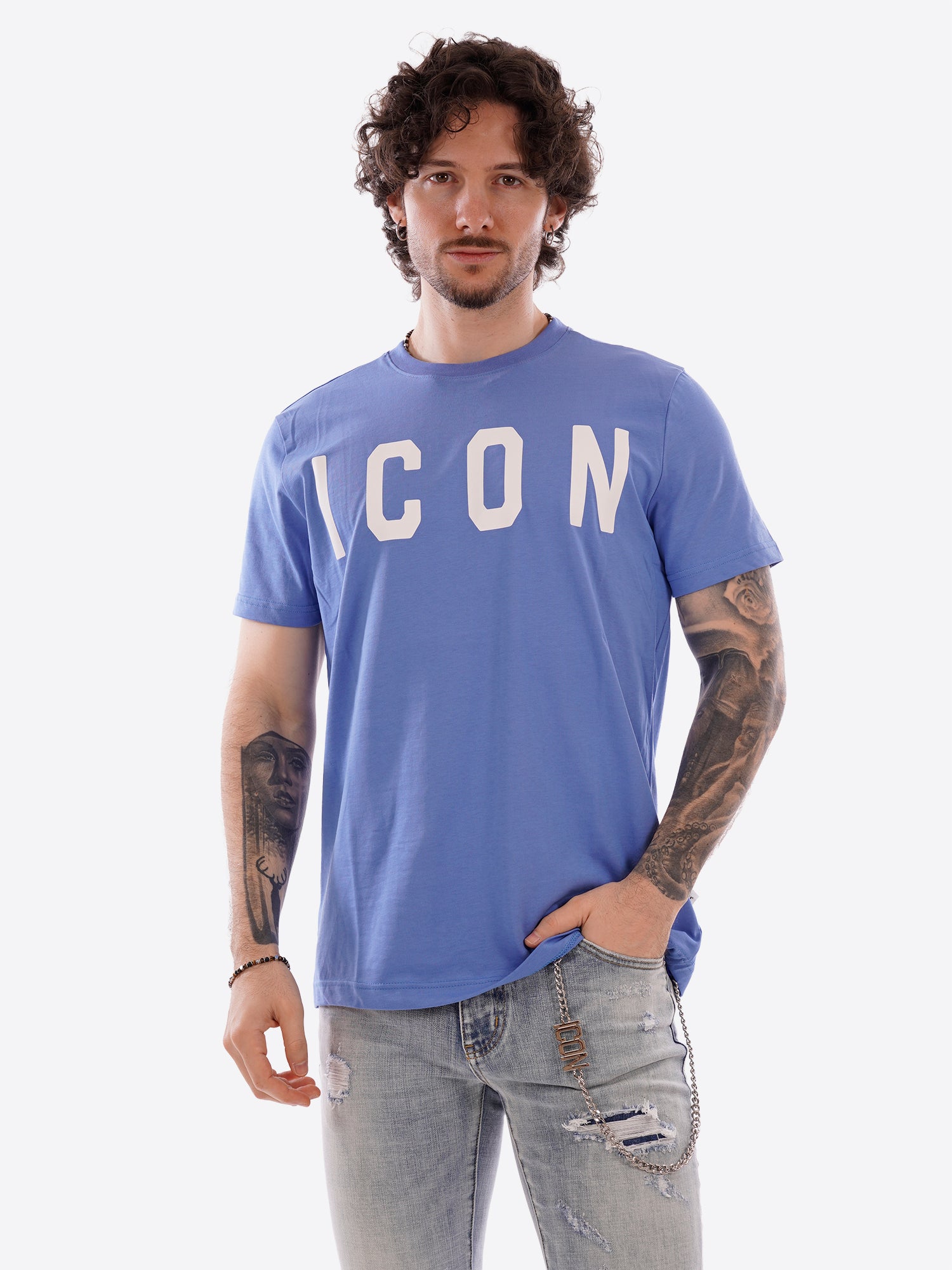 T-shirt ICON da Uomo - blu IUT001ULTRAMARINE