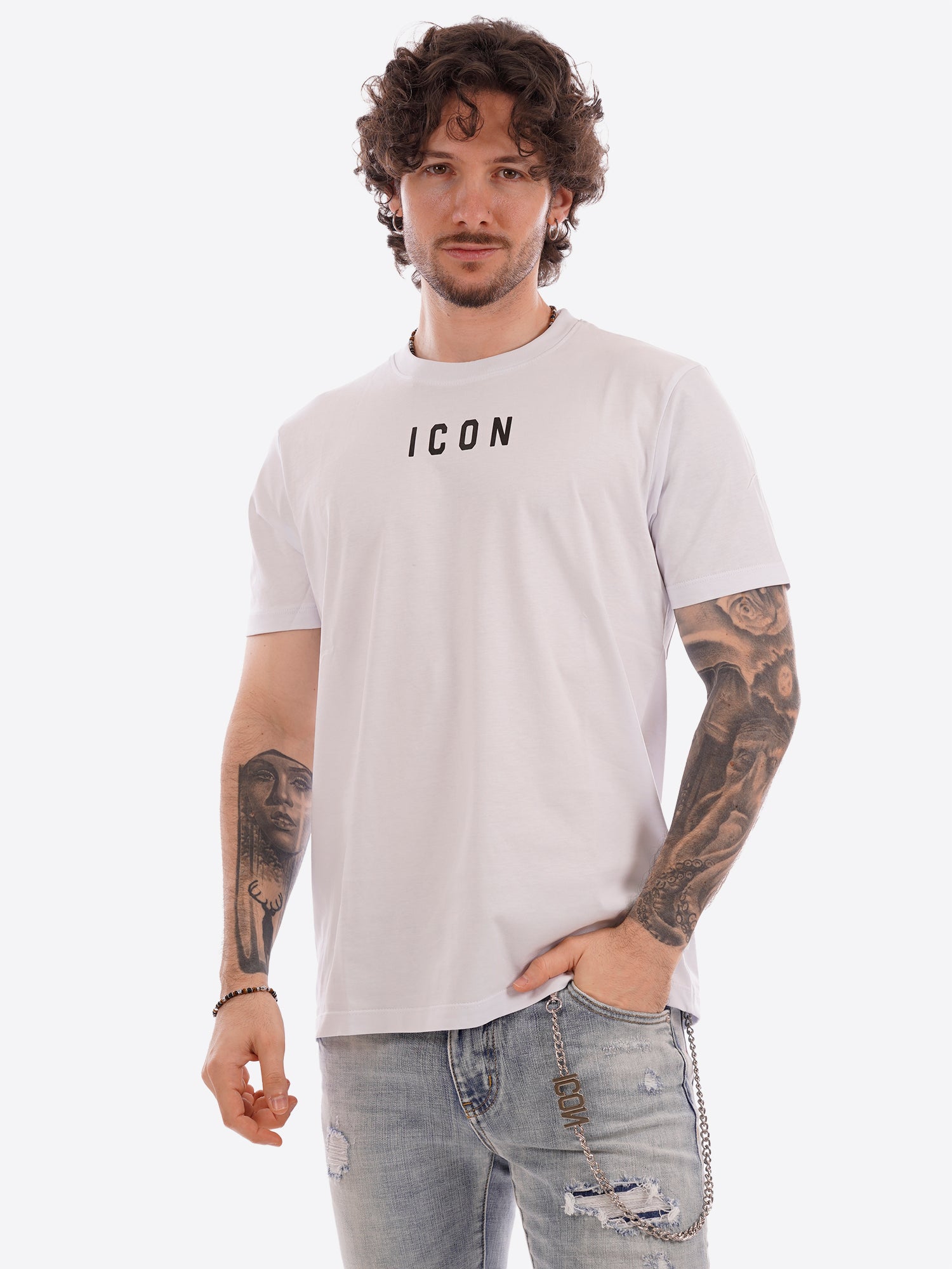 T-shirt ICON da Uomo - bianco IUT002BIANCO