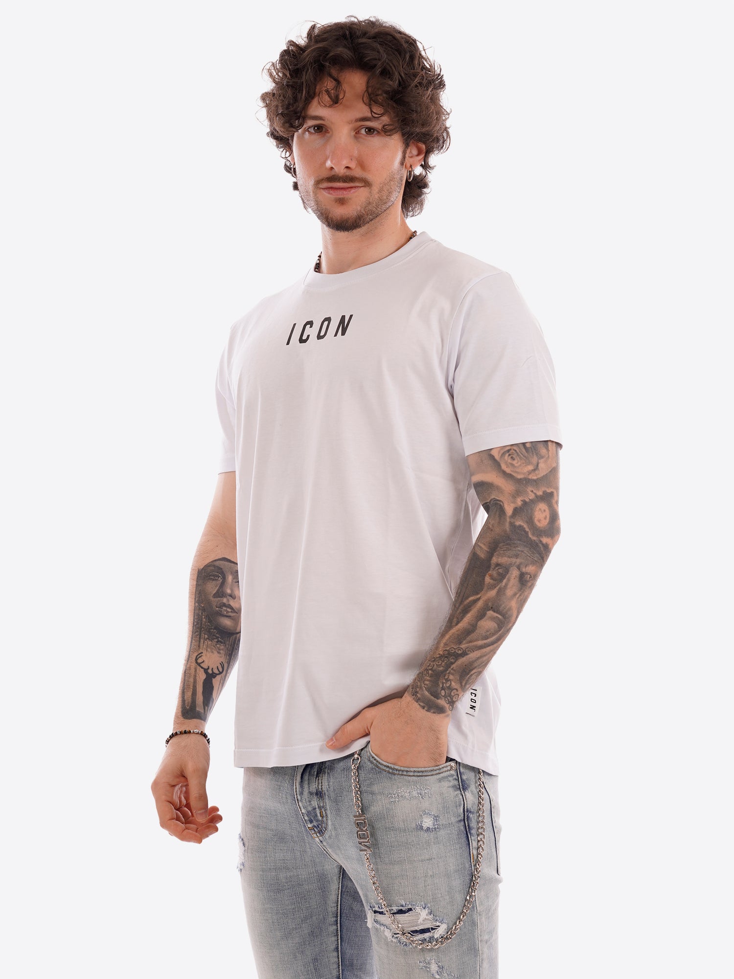 T-shirt ICON da Uomo - bianco IUT002BIANCO
