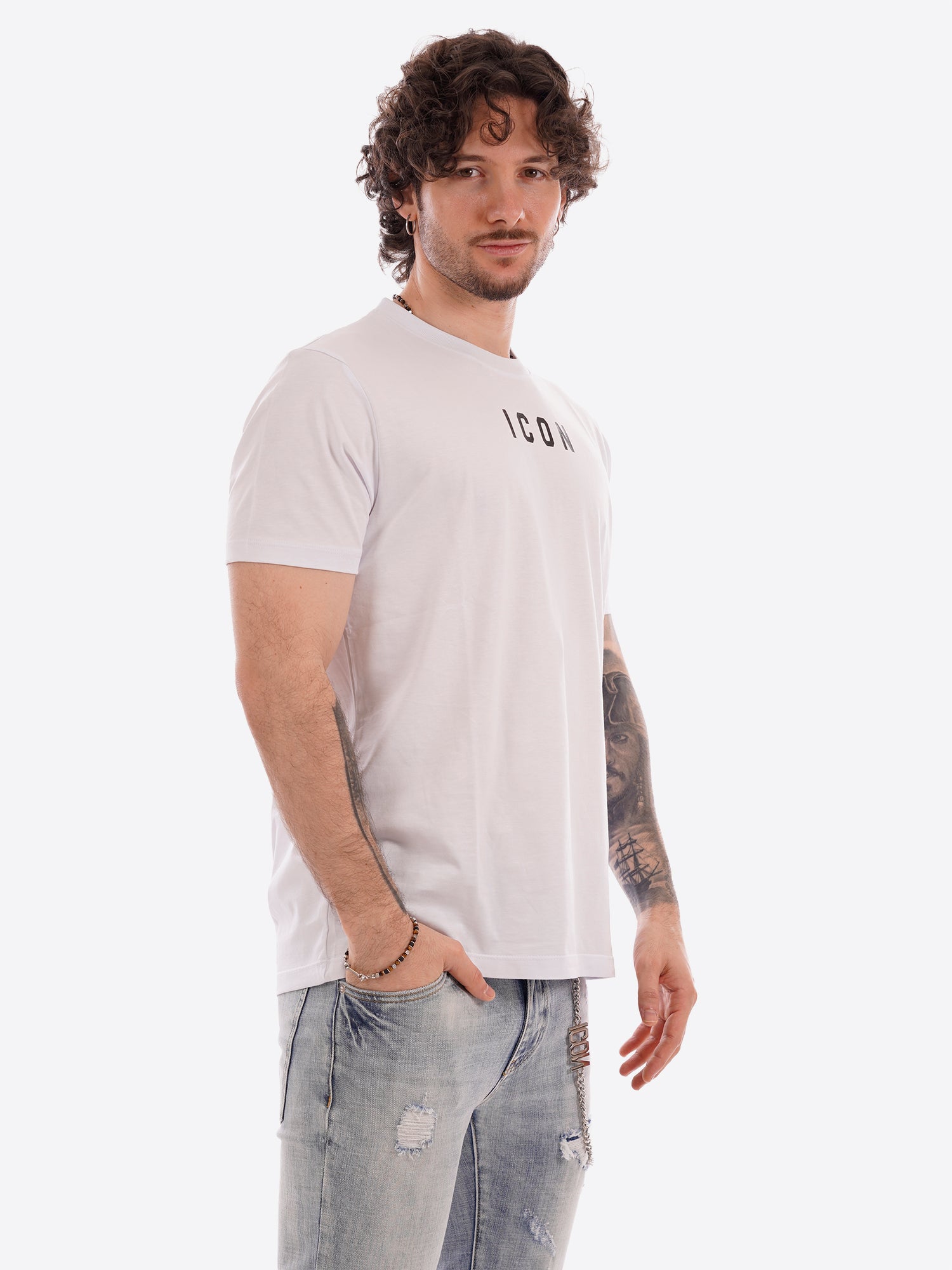 T-shirt ICON da Uomo - bianco IUT002BIANCO