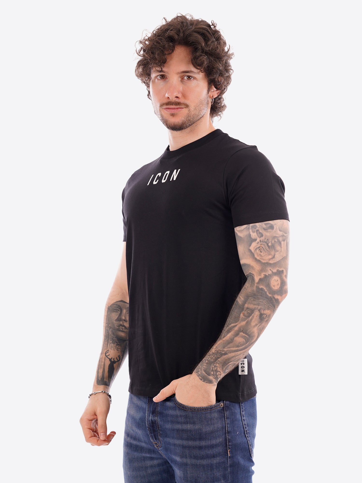 T-shirt ICON da Uomo - nero IUT002NERO