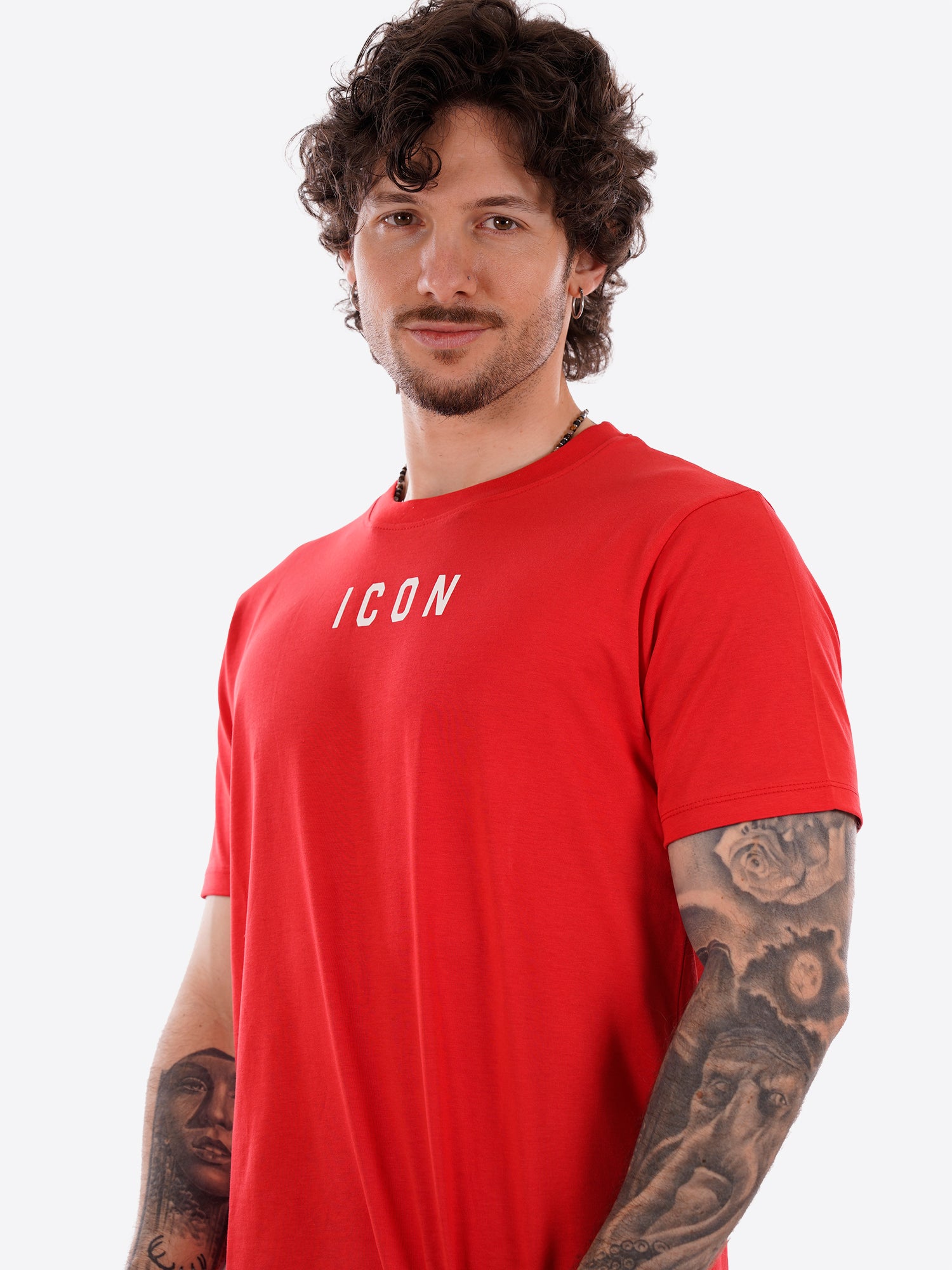 T-shirt ICON da Uomo - rosso IUT002ROSSAO