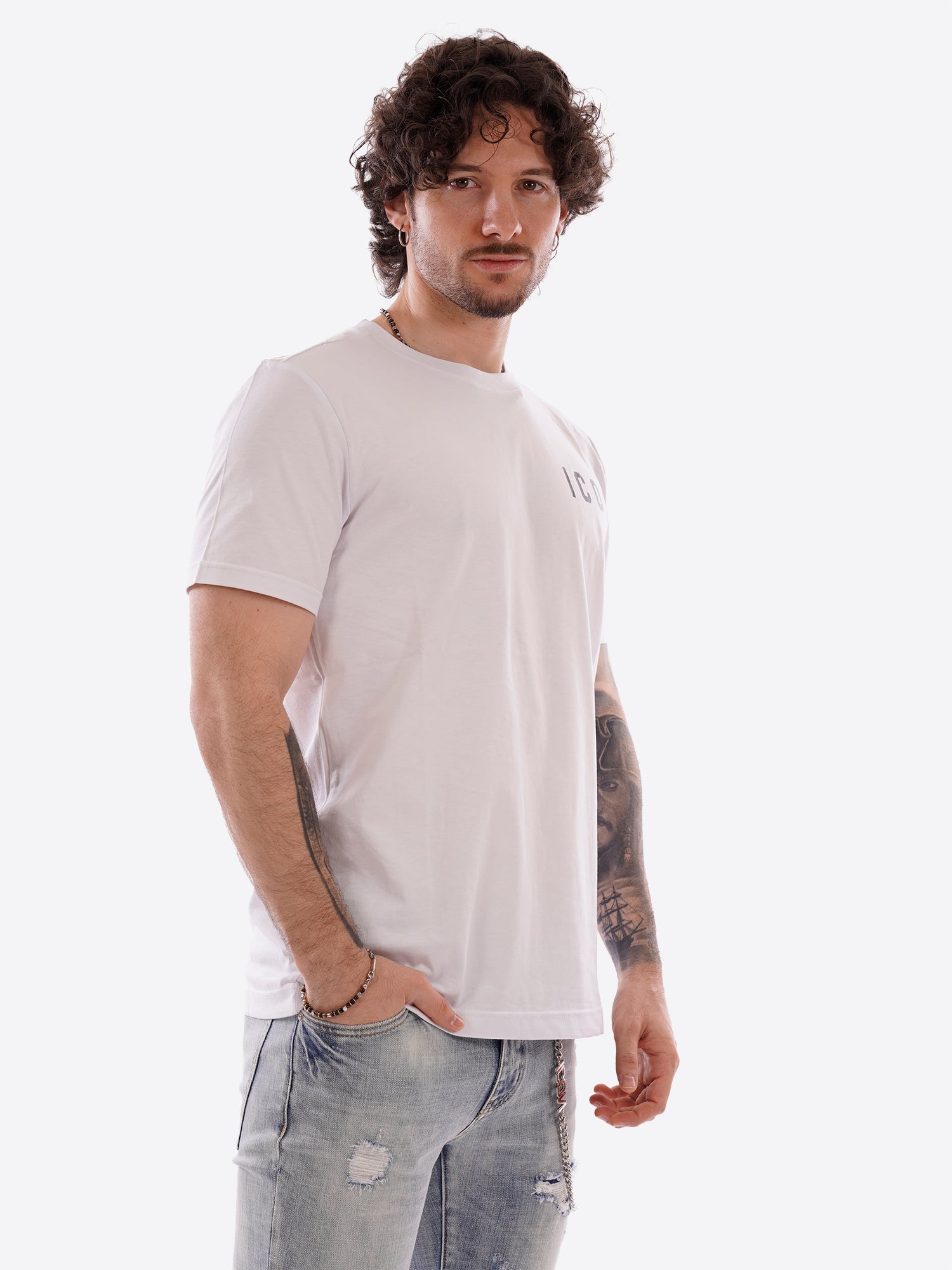T-shirt ICON da Uomo - bianco IUT007BIANCO