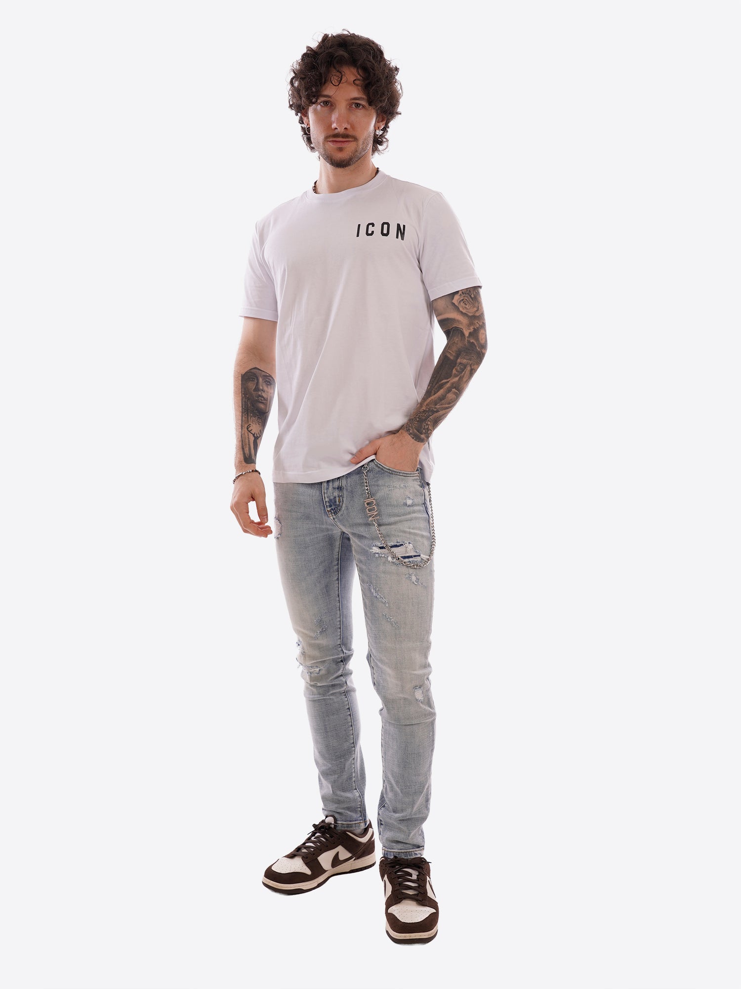 T-shirt ICON da Uomo - bianco IUT007BIANCO